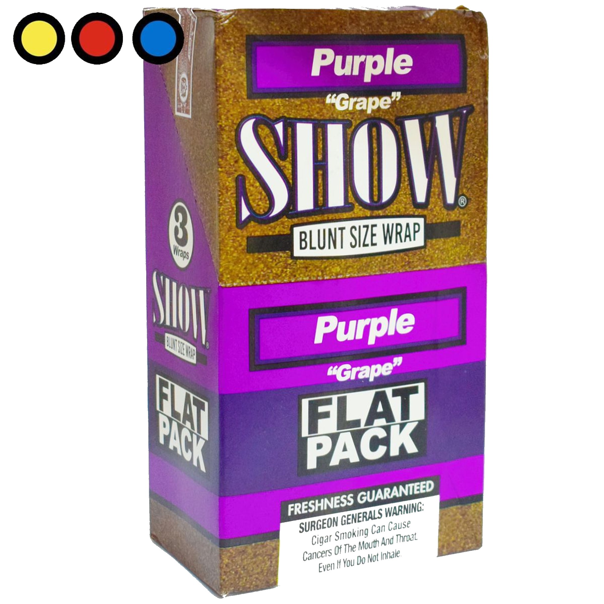 Show Cigars Blunt Purple Flat Pack X 3