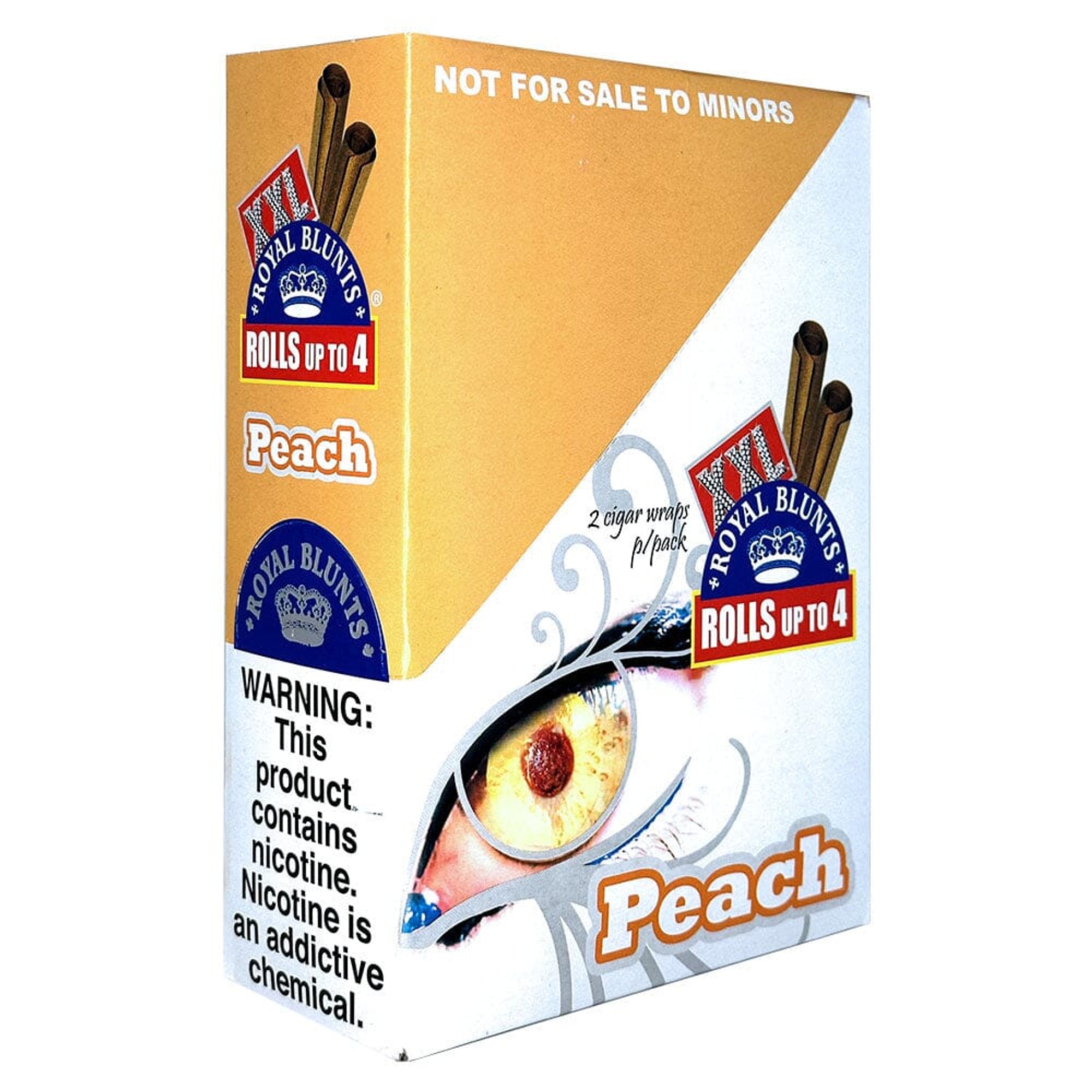 XXL Blunts Peach 2CT 25PK