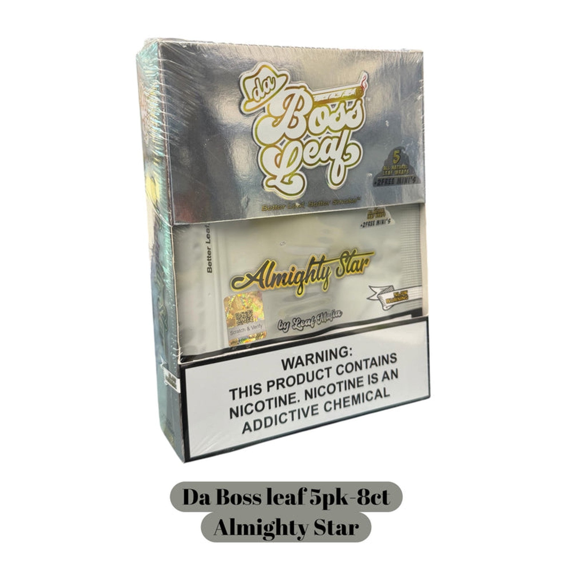 DA BOSS LEAF ALMIGHTY STAR 5 CT 8 PK