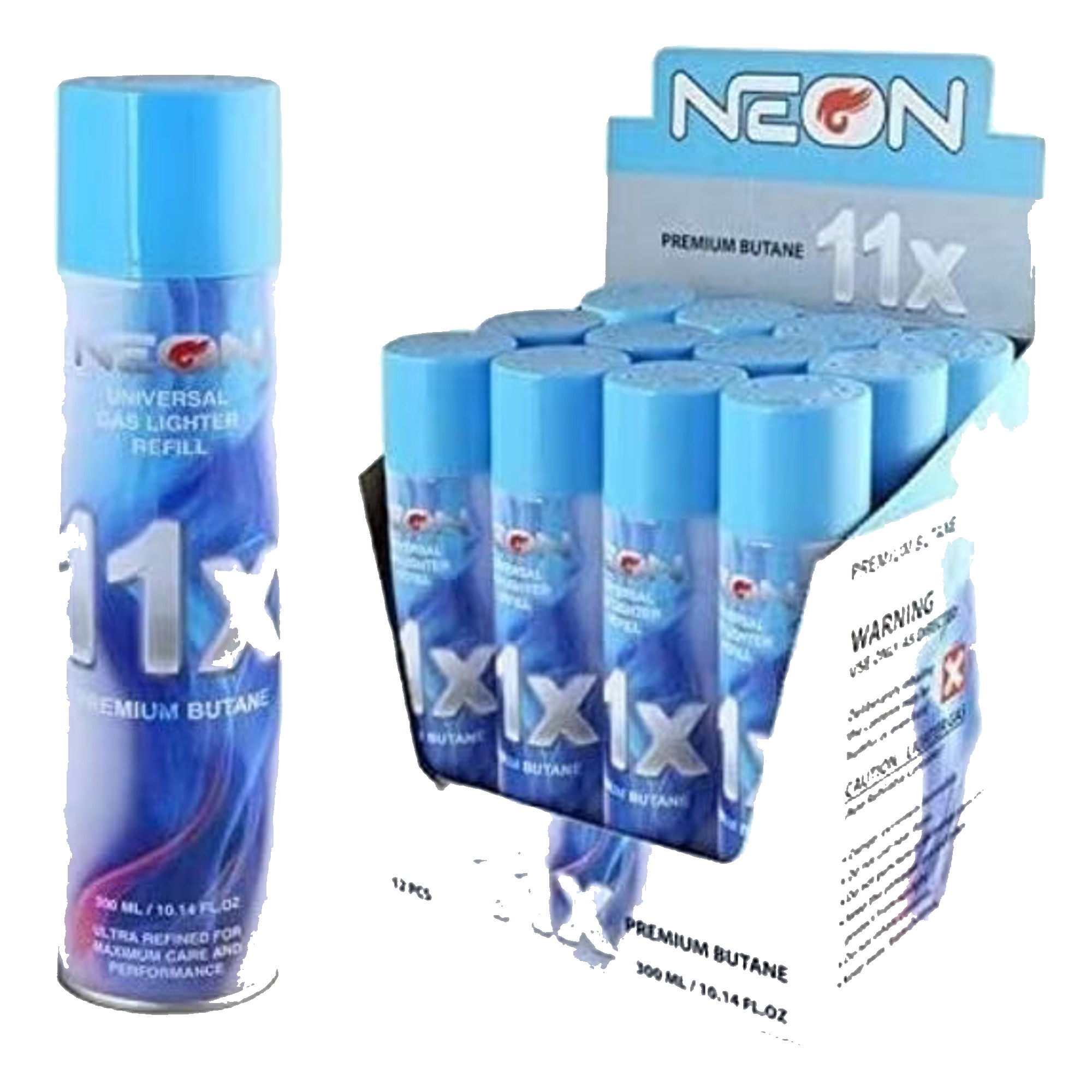Neon 11X Premium Butane Refill 300ML 12 PK
