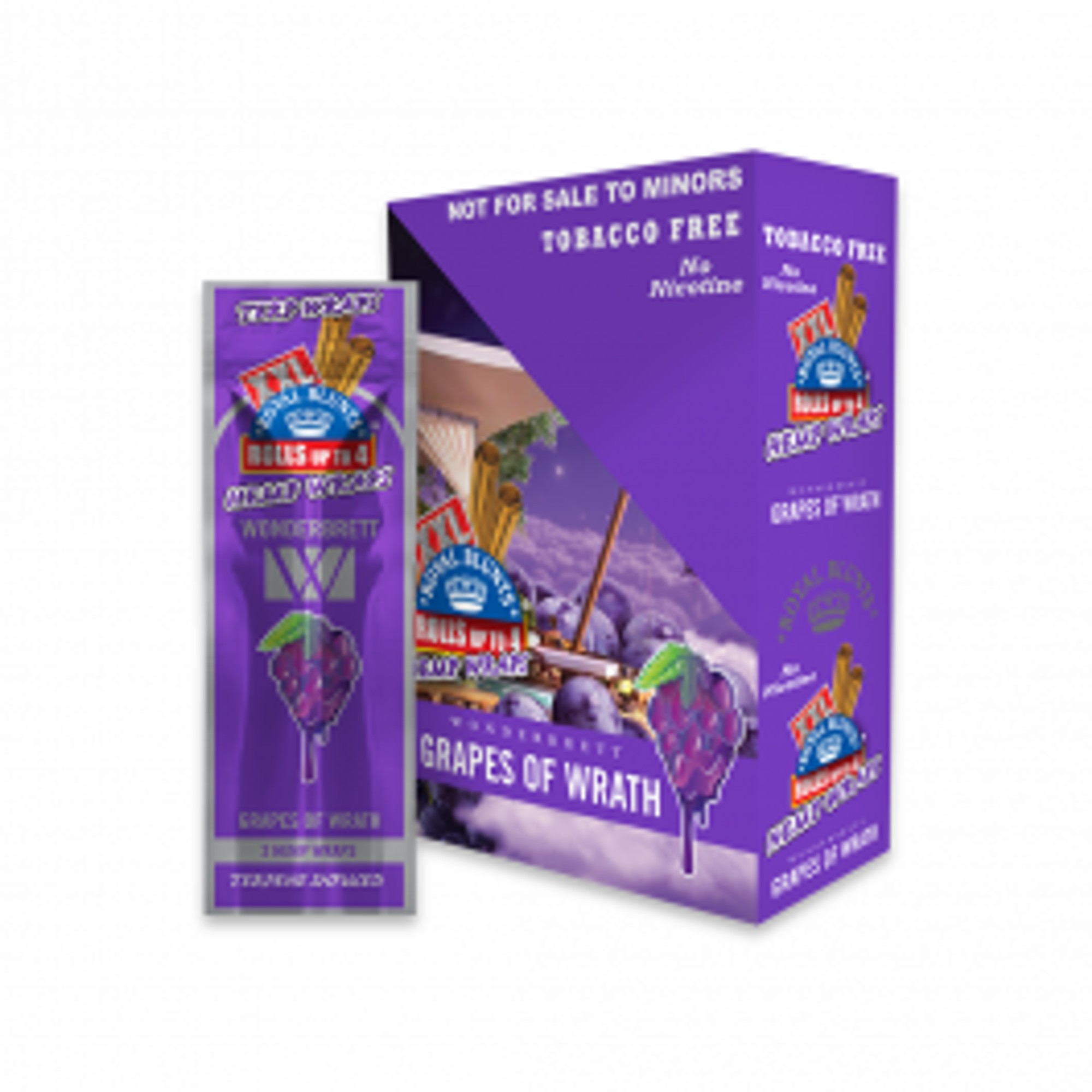 XXL Hemp Wraps Grapes of Wrath 2CT 25PK