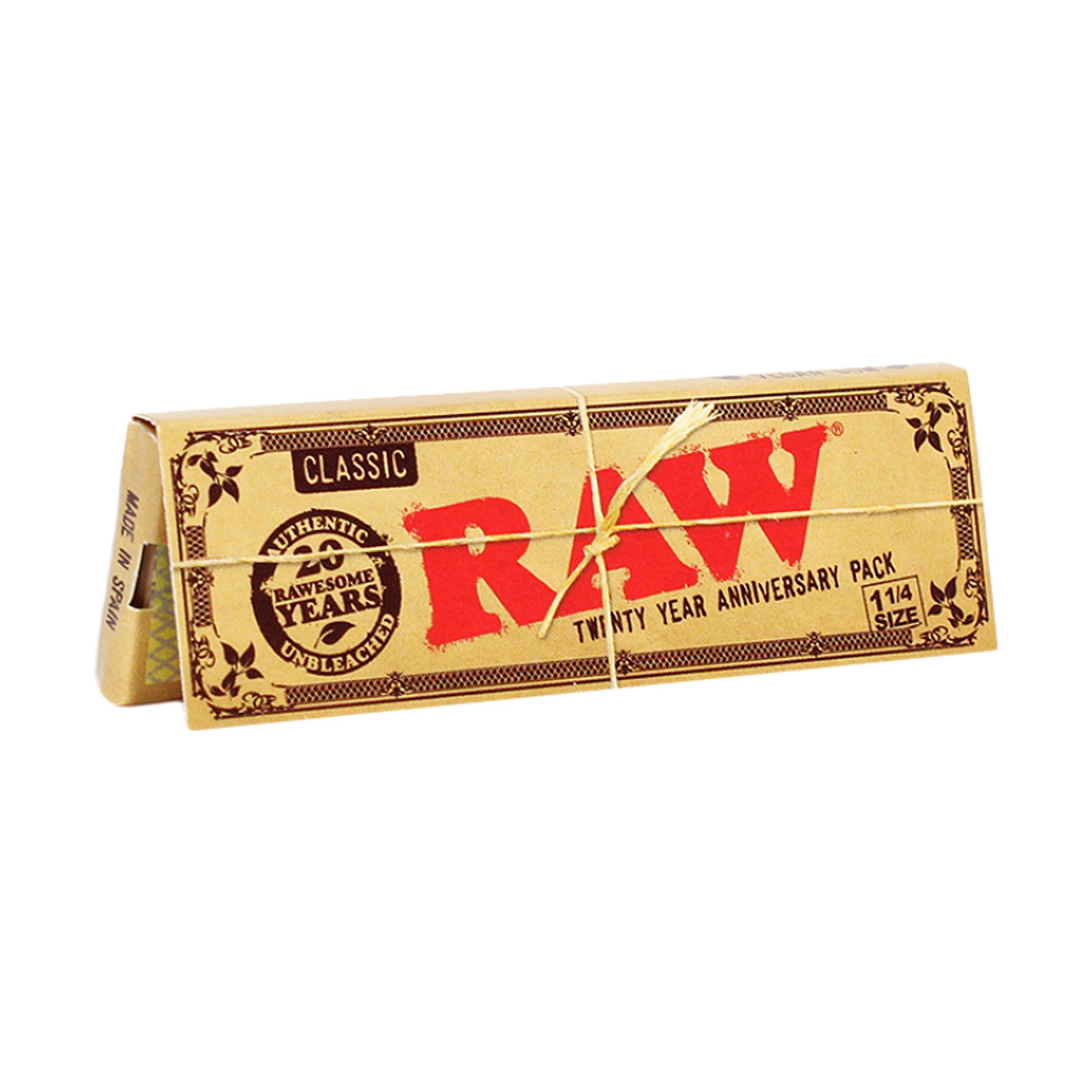RAW Classic 1 1/4 20 Anniversary Papers 24 Packs Per Box