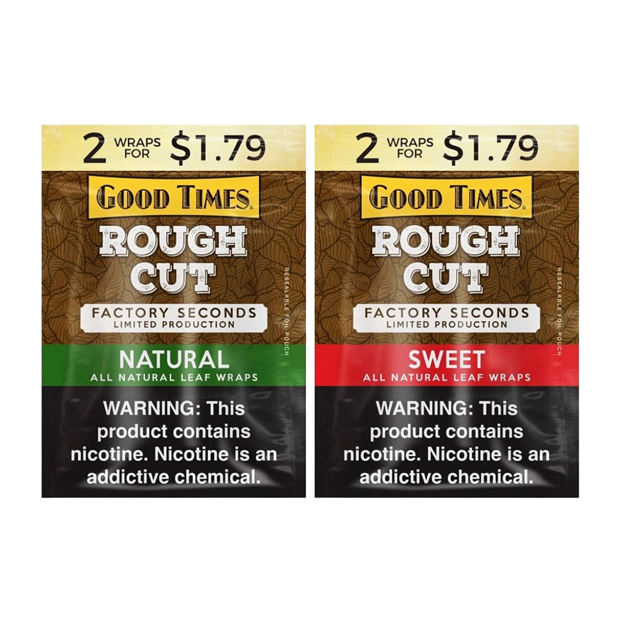 GOOD TIMES ROUGH CUT SV2 2 CT 25 PK NATURAL