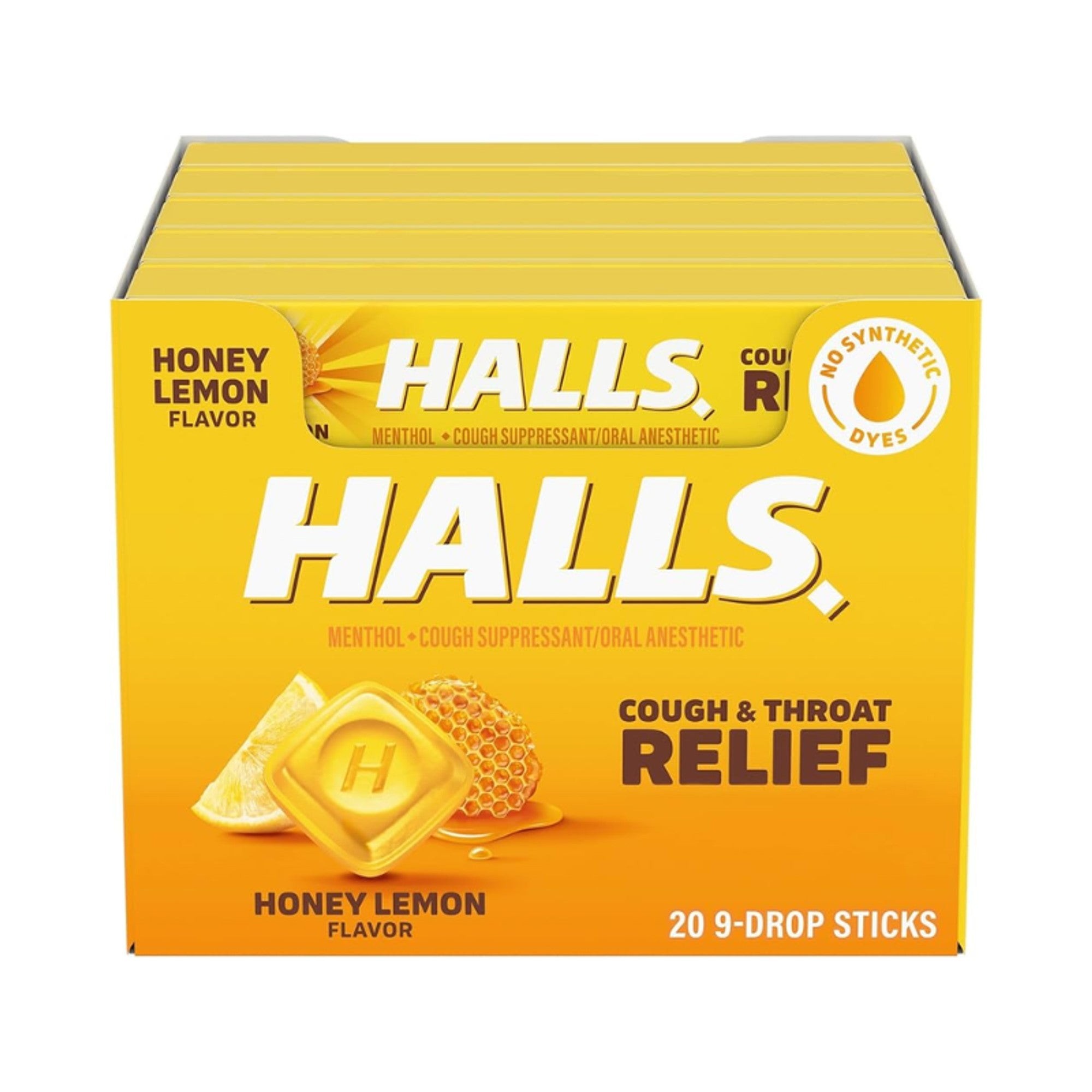 Halls Honey Lemon 20PK