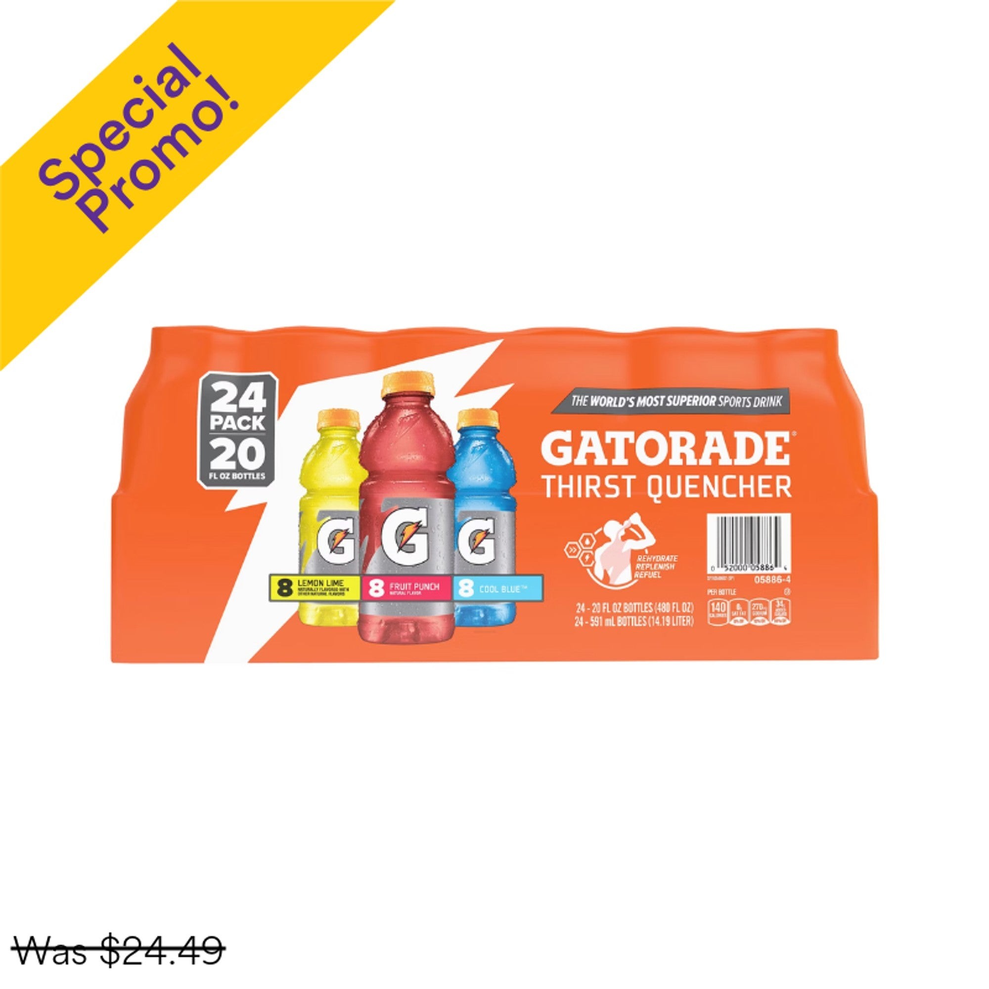 Gatorade 20OZ 24PK