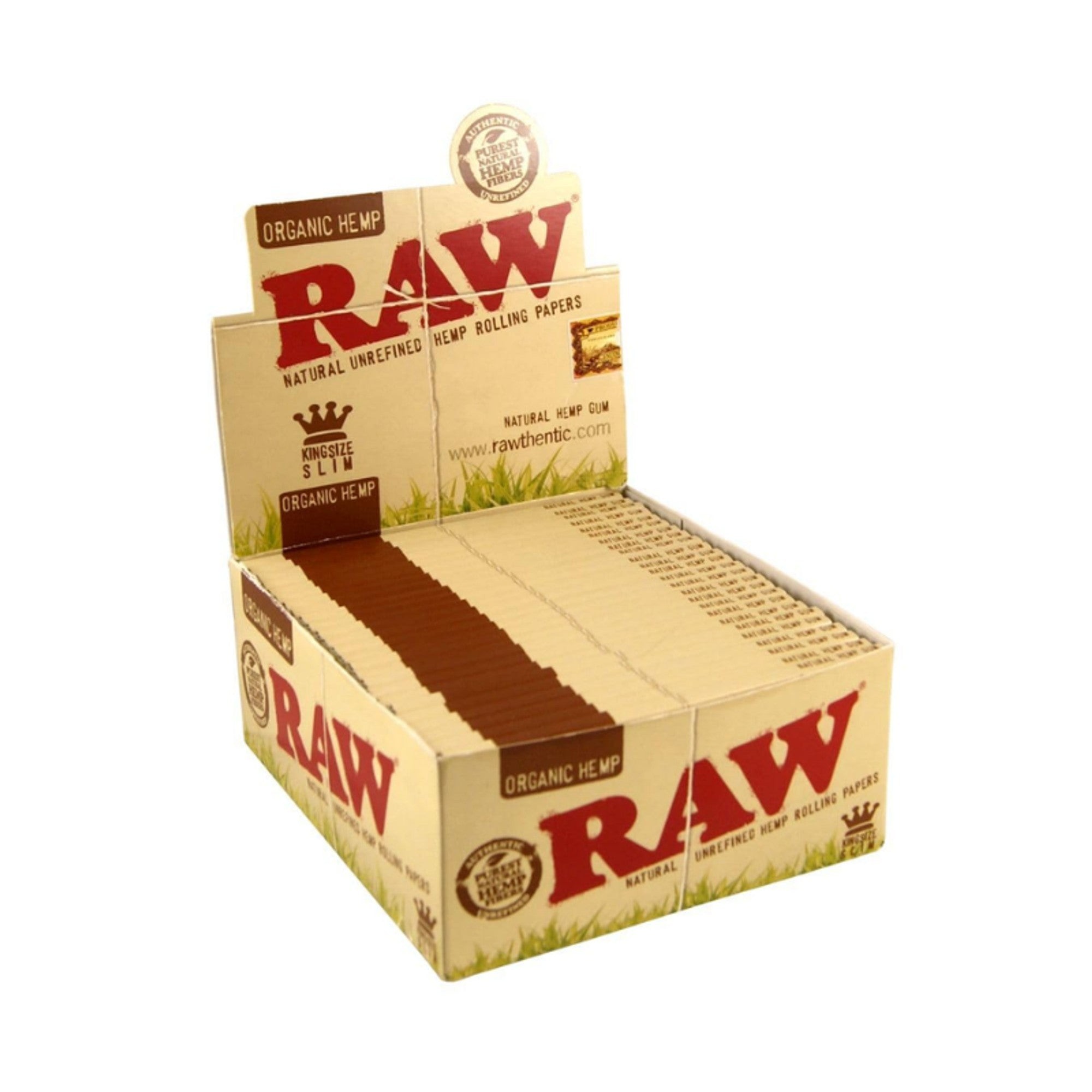 RAW Classic Hemp King Size Slim 32CT 50PK