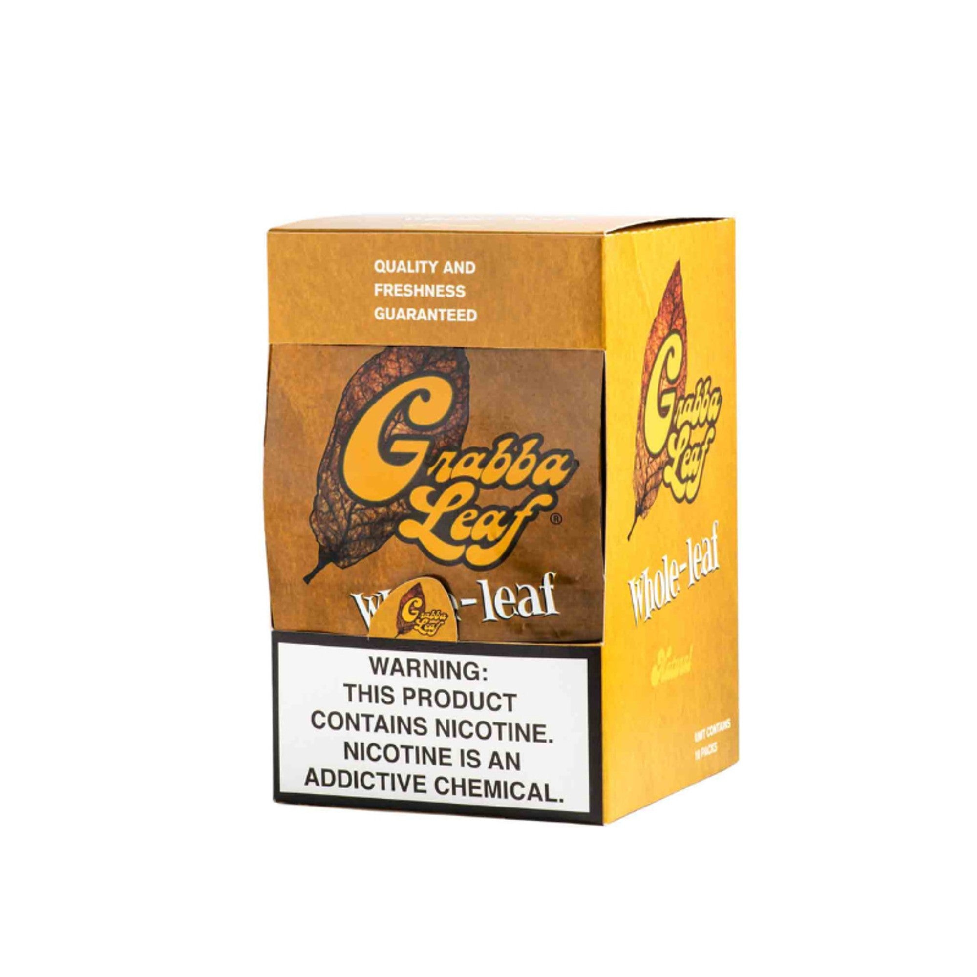GRABBA LEAF NATURAL YELLOW BIG LEAF 1 CT 10 PK