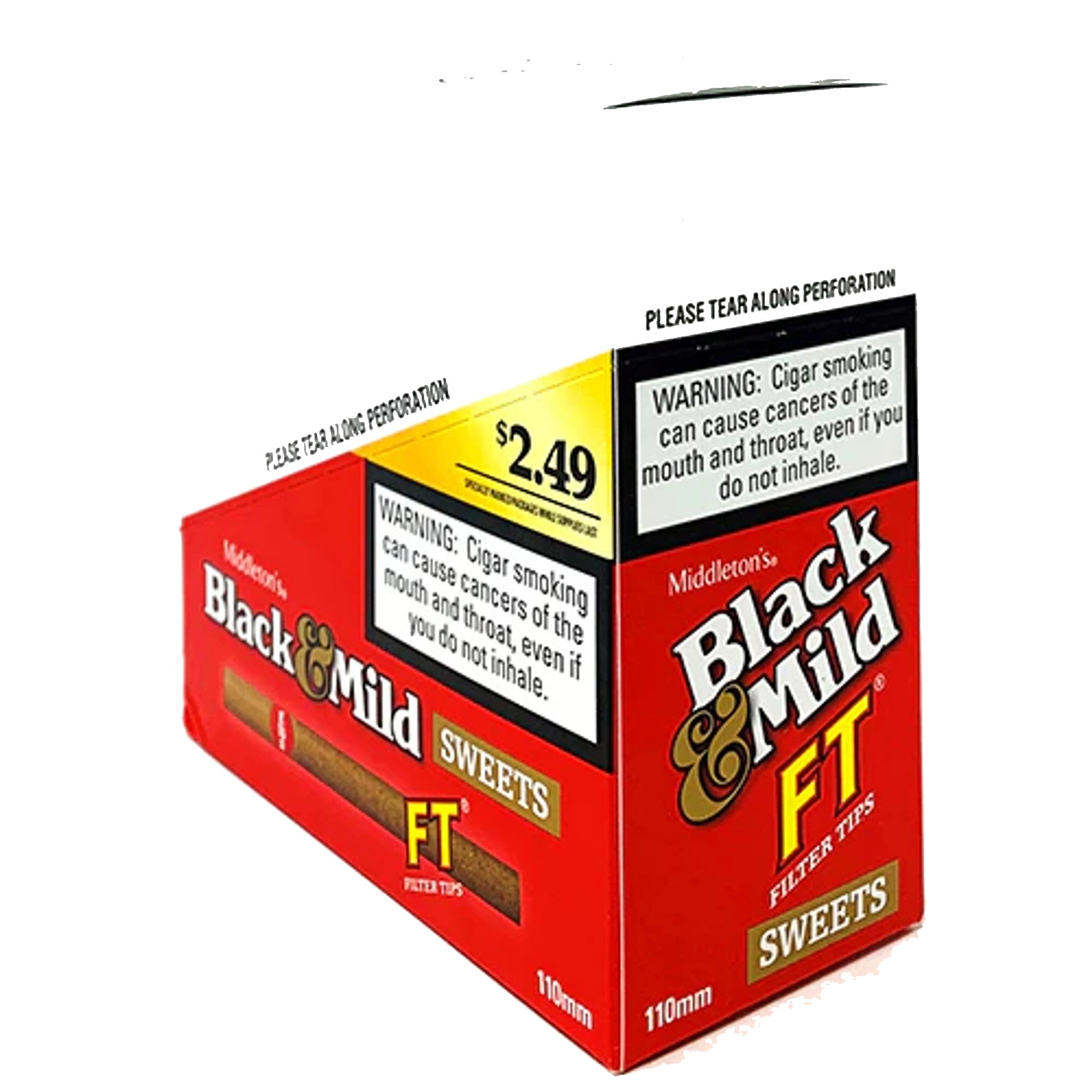 BLACK & MILD FILTER TIP 5 CT 10 PK SWEETS