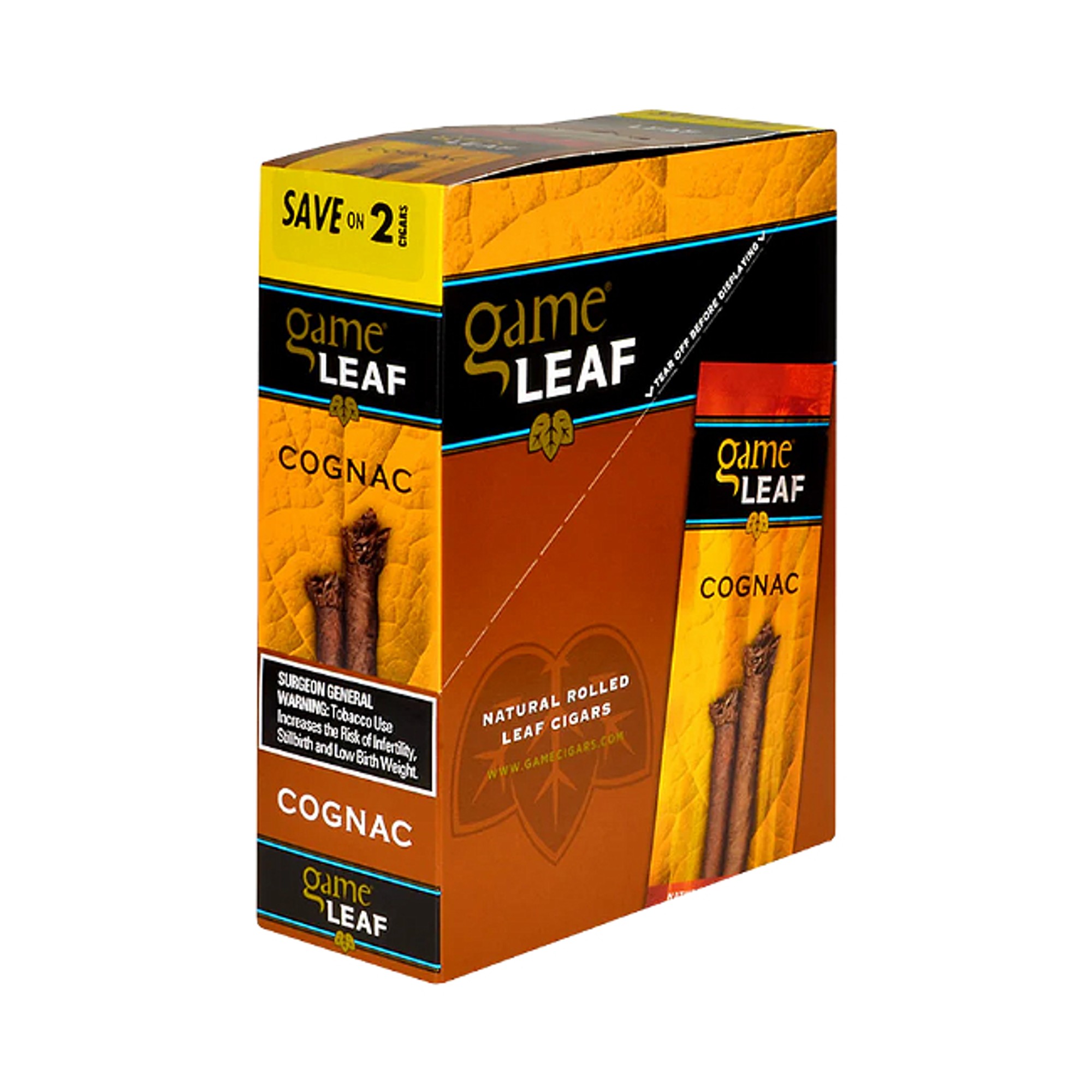 GAME LEAF COGNAC SV2 2 CT 15 PK