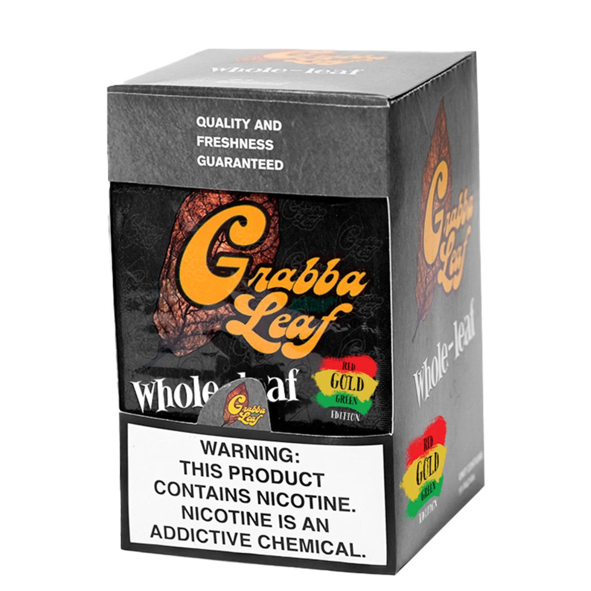 GRABBA LEAF NATURAL RED GOLD GREEN EDITION 1CT 10 PK