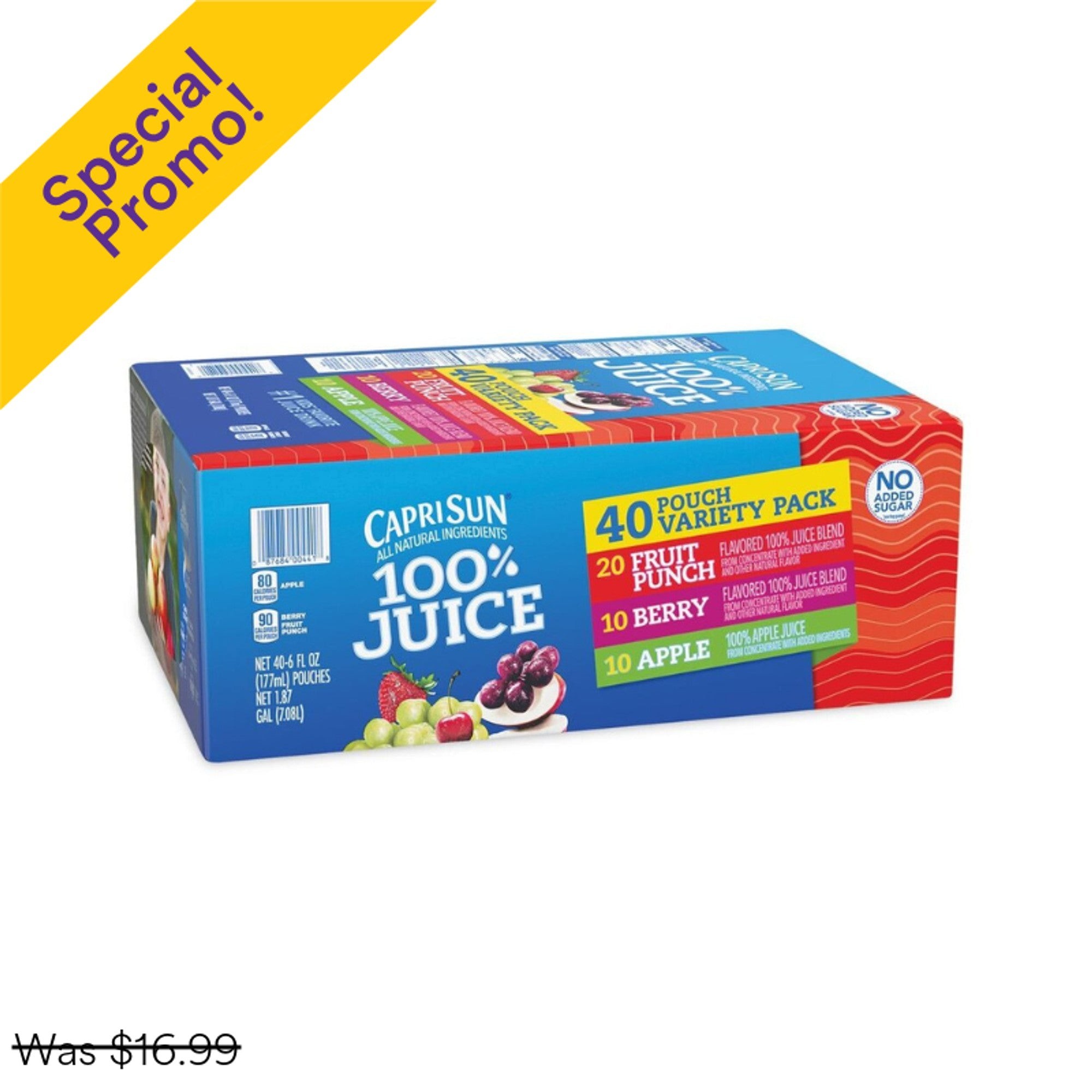 Caprisun Variety Pack 40CT