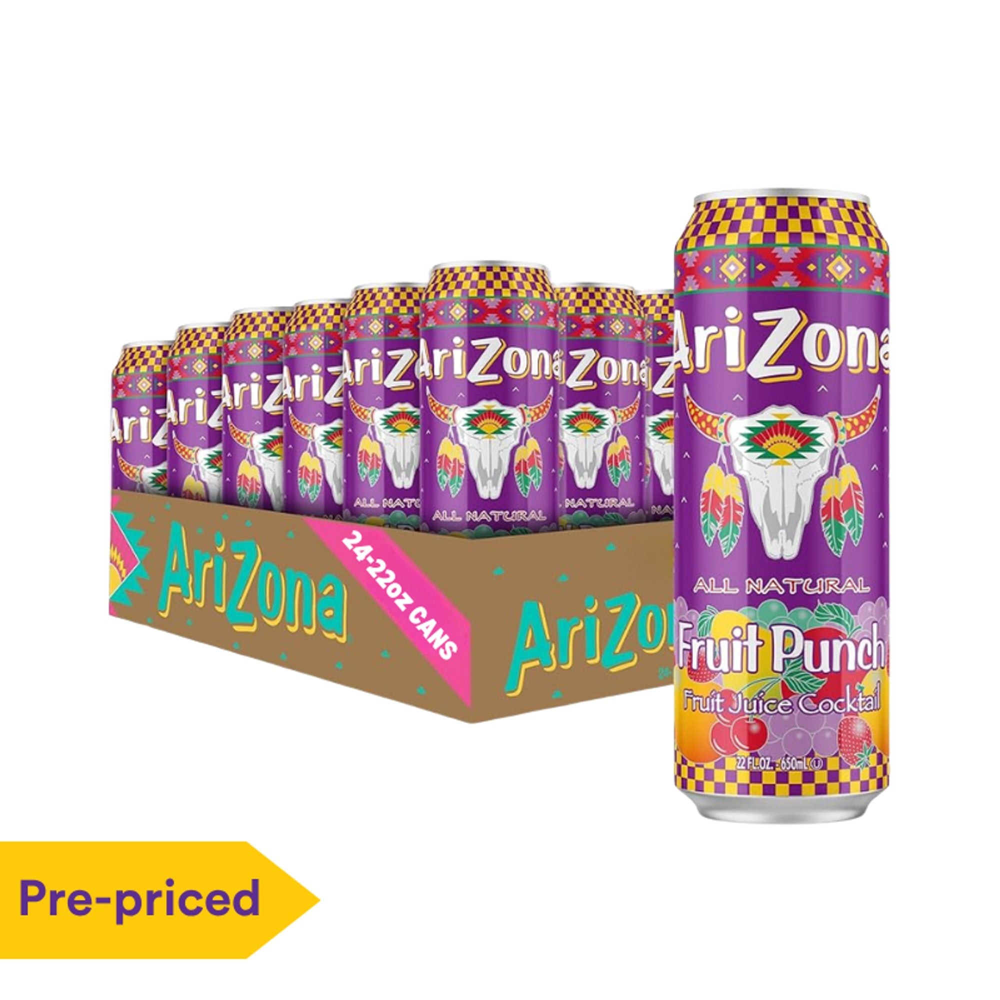 Arizona 22 OZ 24 Pack Fruit Punch