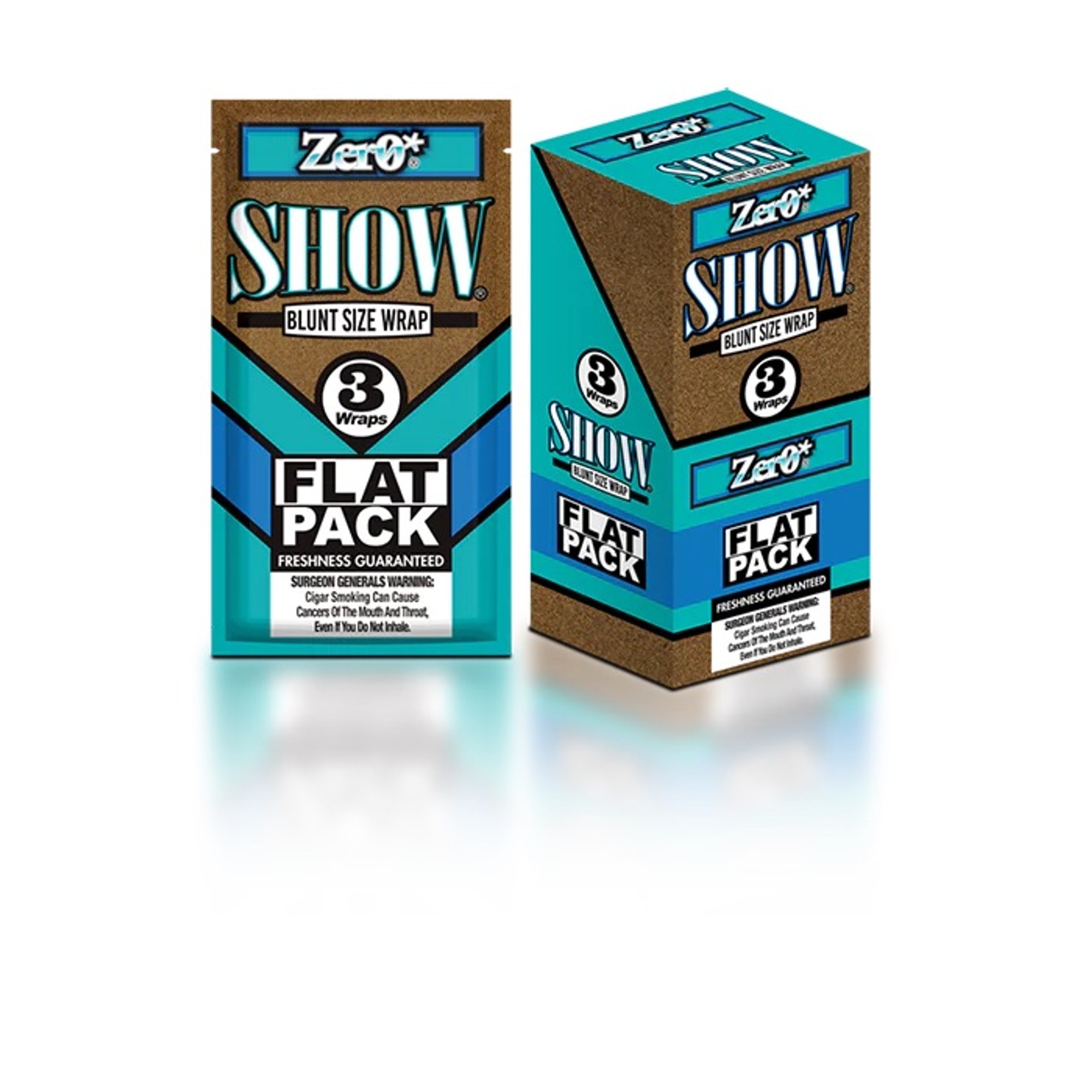 SHOW FLAT PACK 3 CT 25 PK ZERO