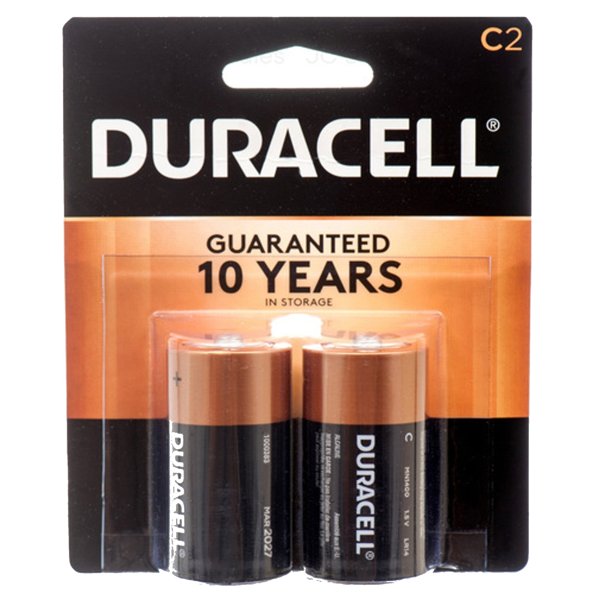 Duracell Coppertop C Batteries 2PK