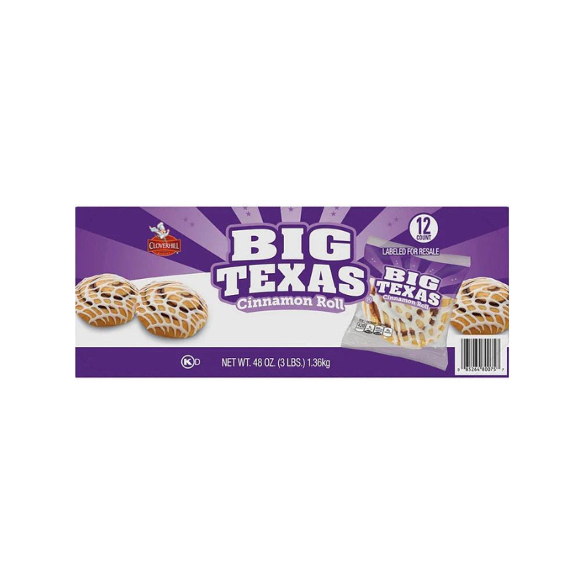 Big Texas Cinnamon Roll 12CT