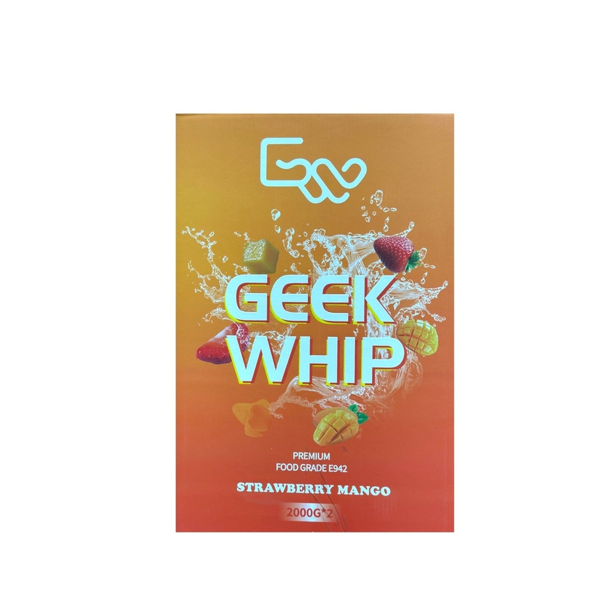GEEK WHIP 2000G 2 CT STRAWBERRY MANGO