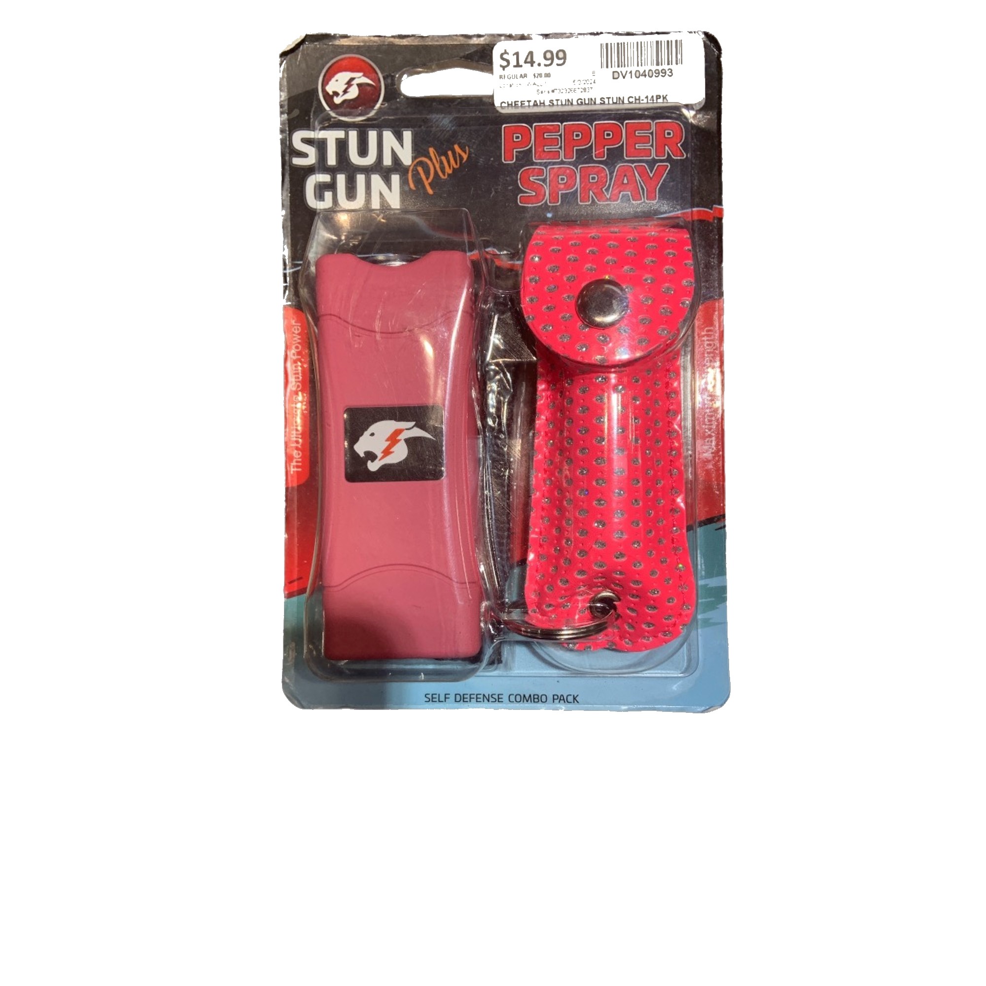 Cheetah Stun Gun Plus Pepper Spray