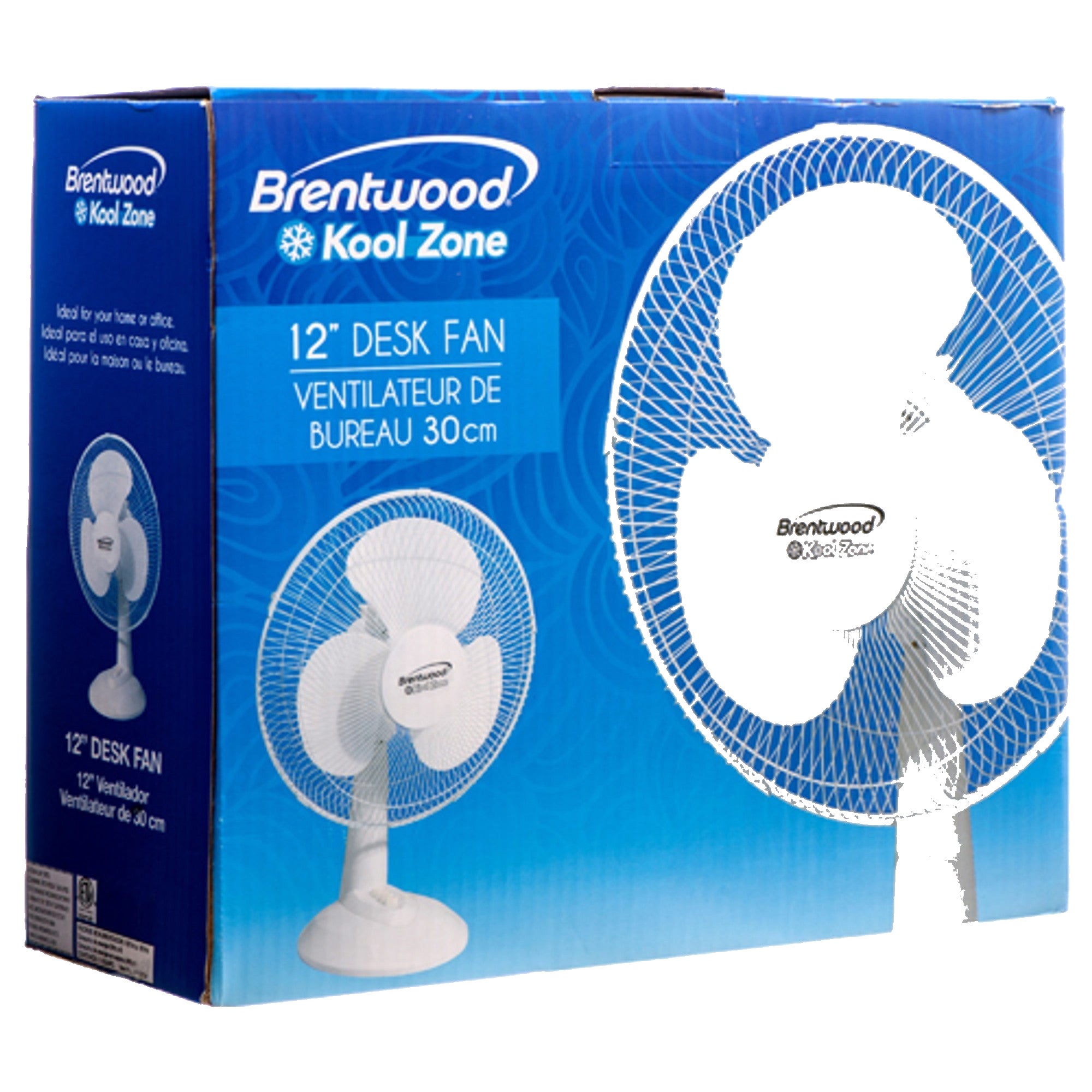Brentwood 12" Desk Fan