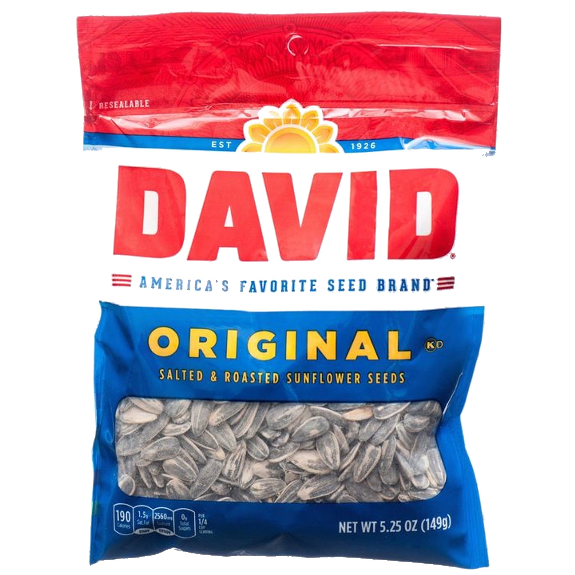 David Original Sunflower Seeds 12CT