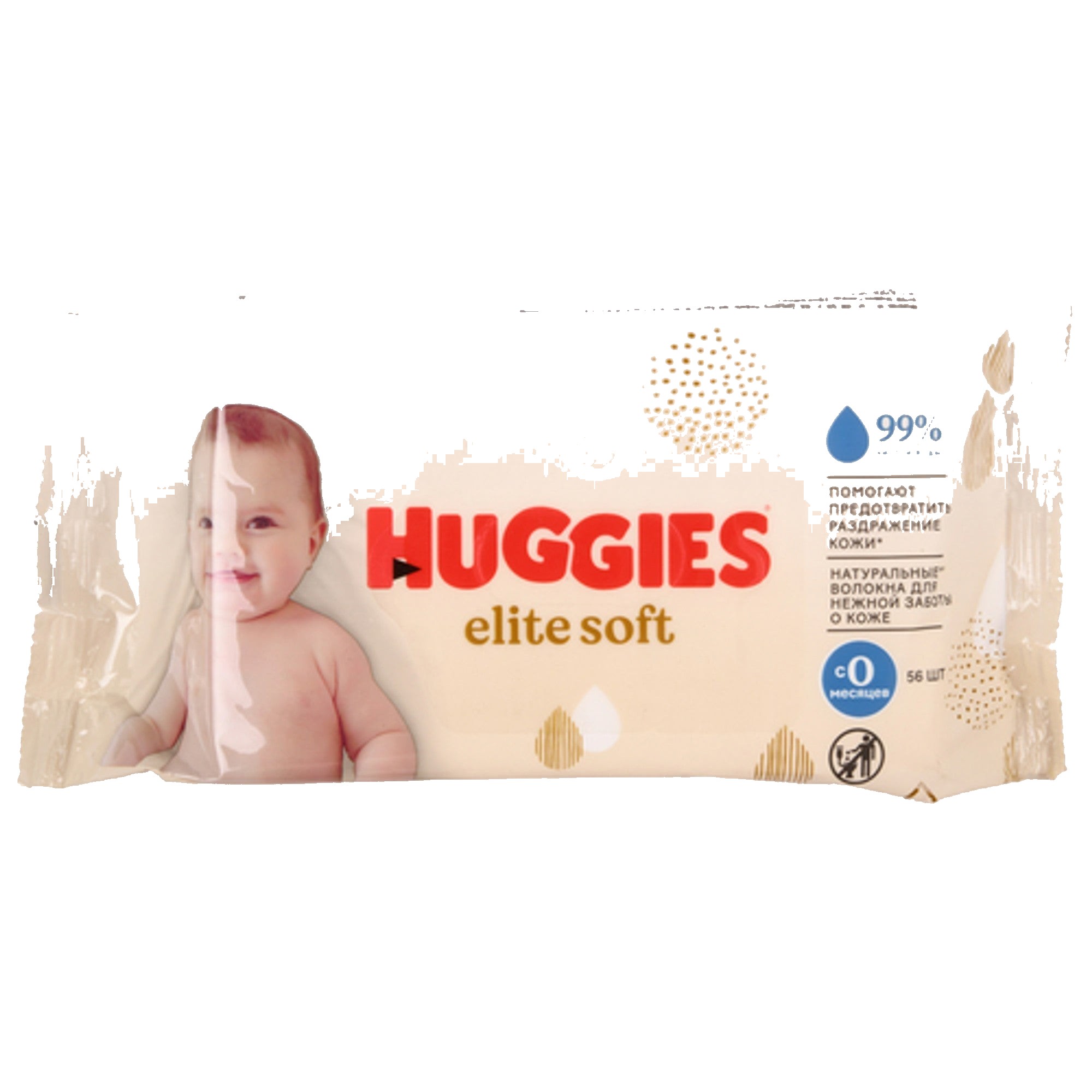 Huggies Elite Soft Wipes 56CT