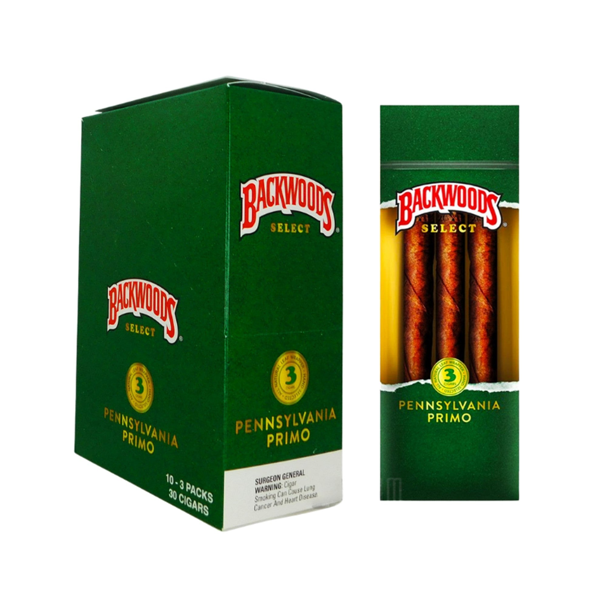 BACKWOODS 3 CT 10 PK PENNSYLVANIA PRIMO