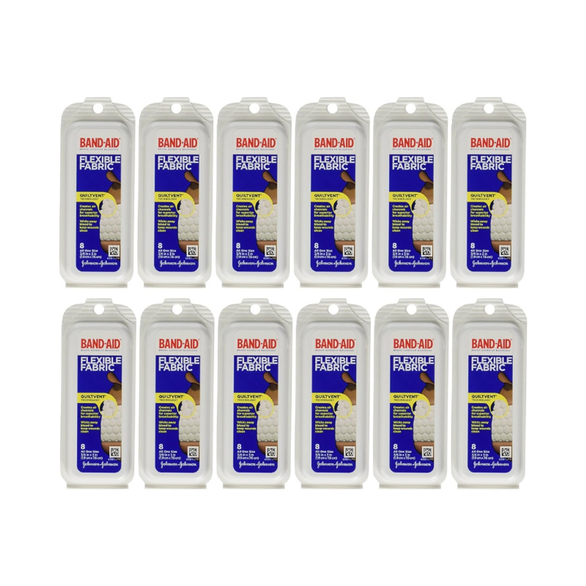 Band-Aid Adhesive Bandages 8CT 12PK