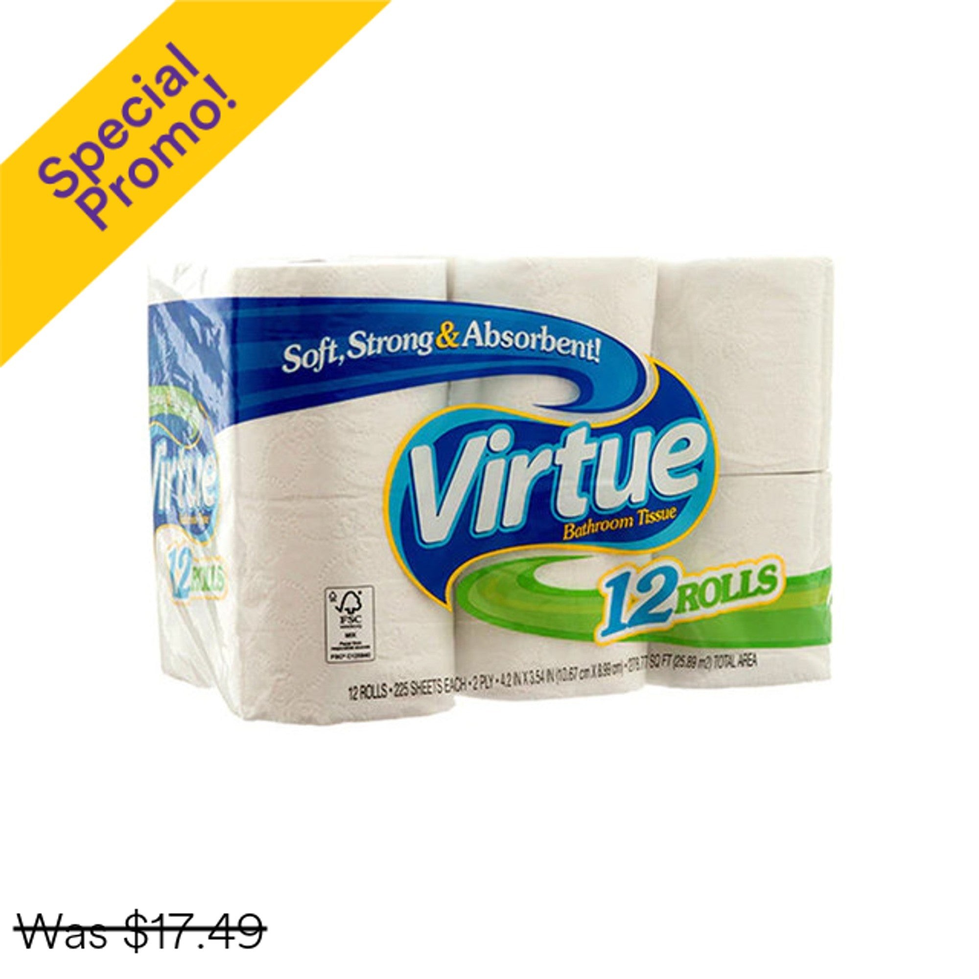 Virtue Bath Tissue 12PK