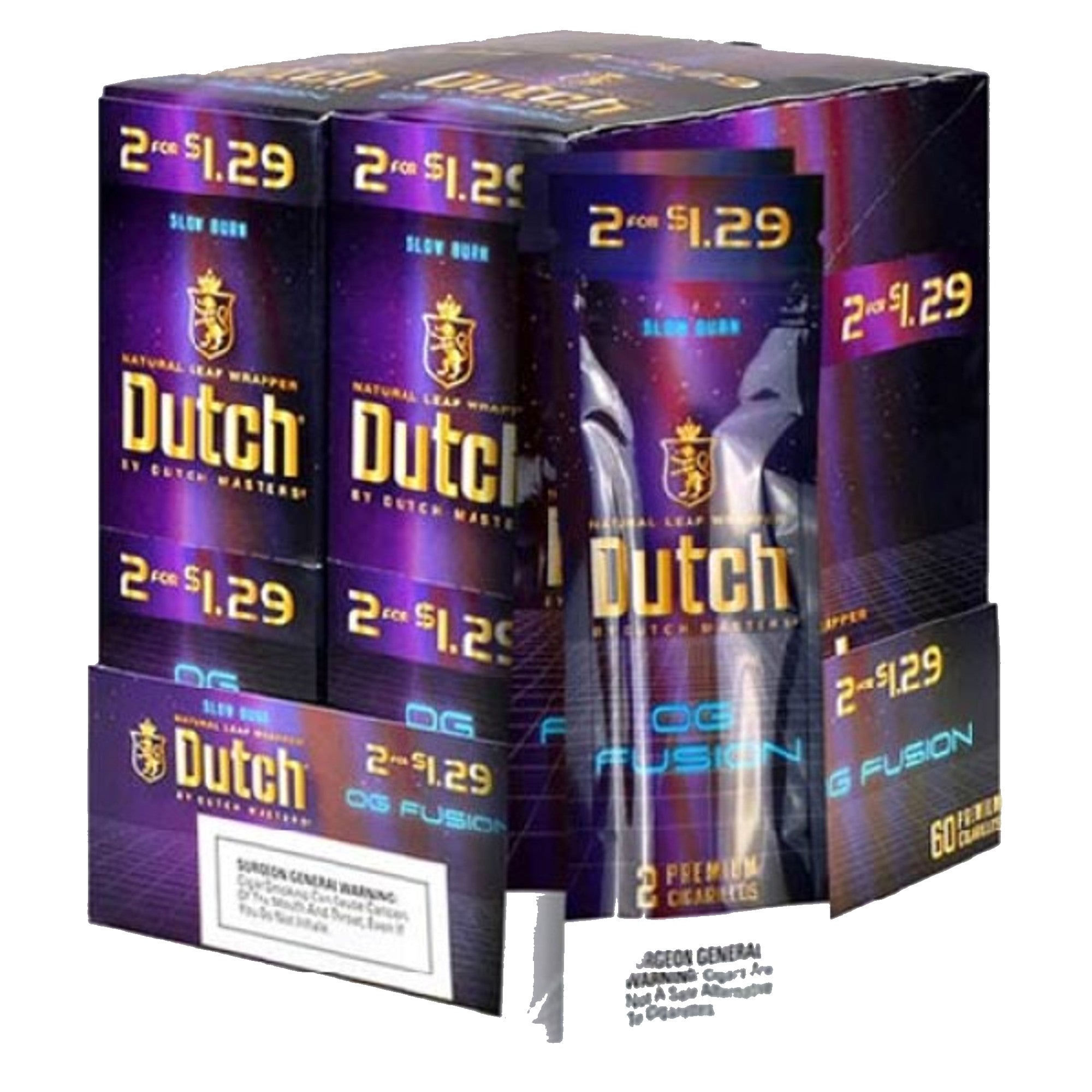 DUTCH MASTER $1.29 2 CT 30 PK OG FUSION