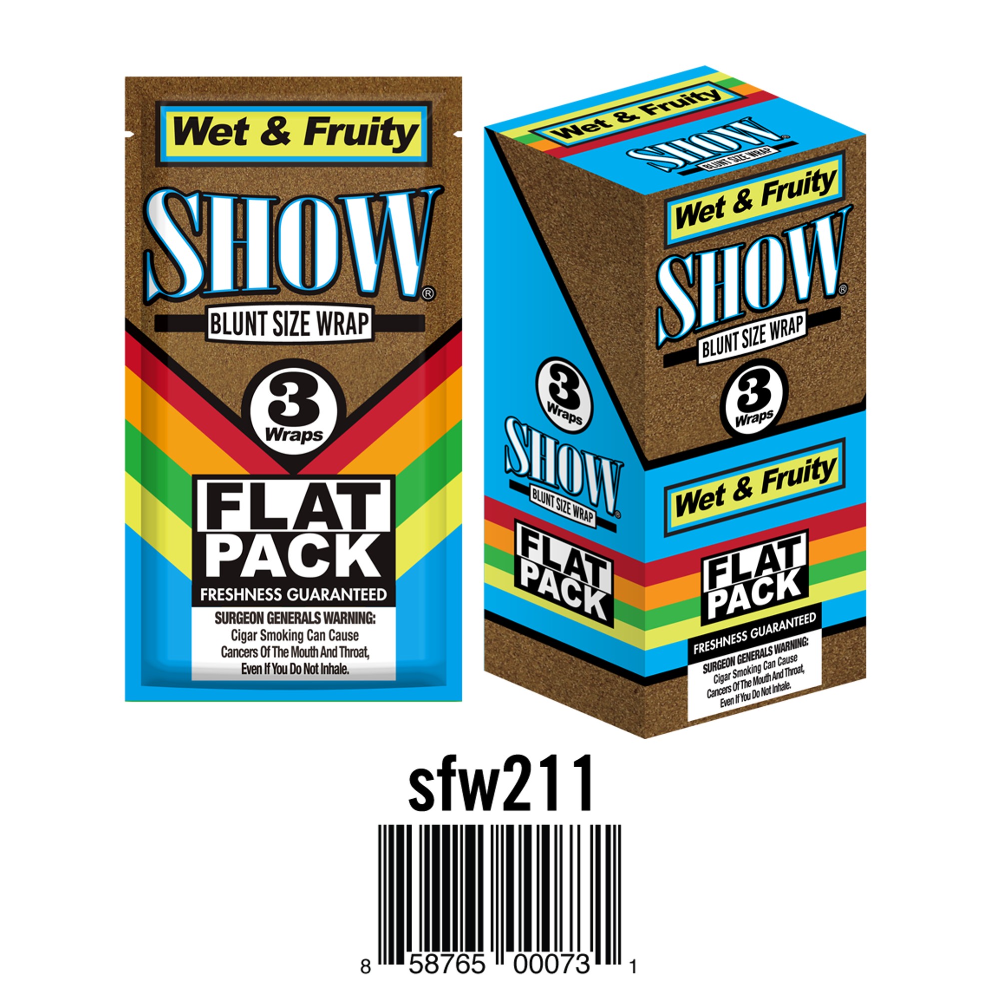 Show Wet & Fruity Flat Pack 3CT 25PK