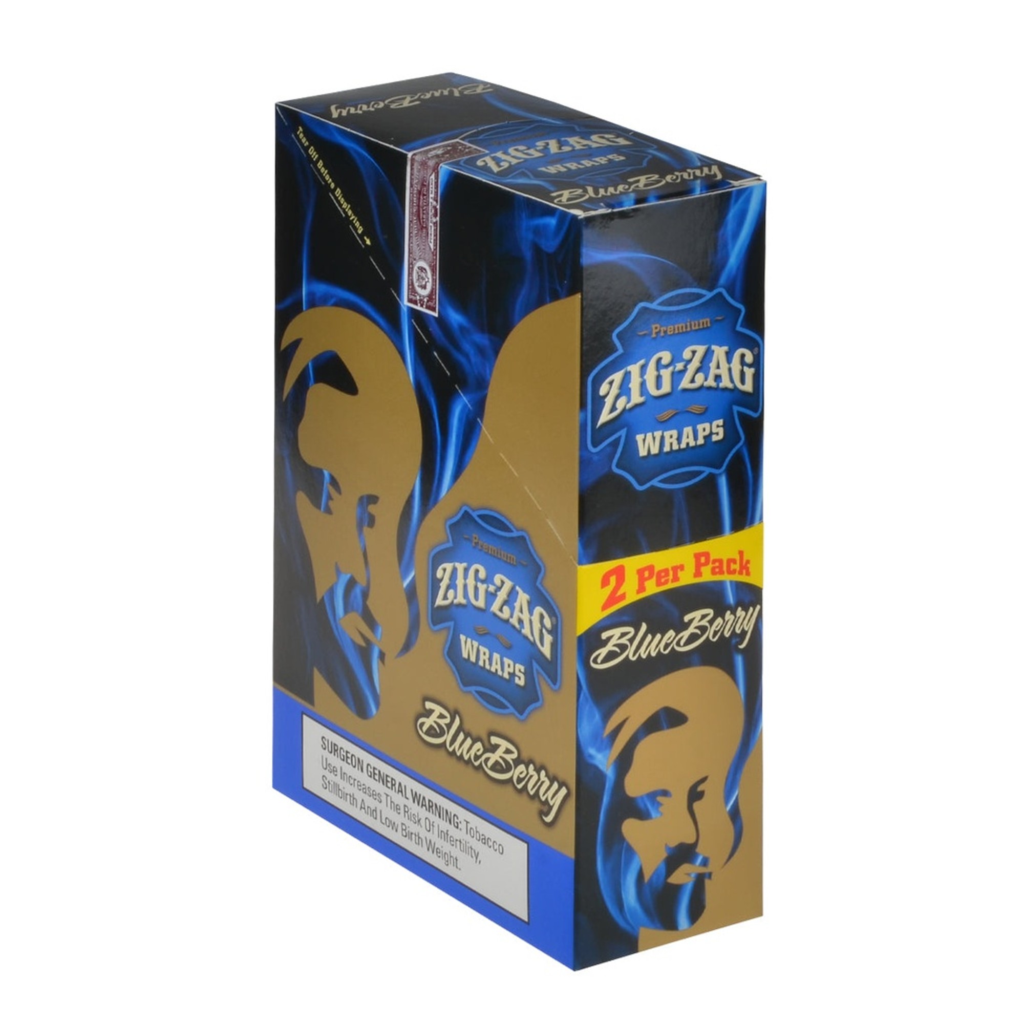 Zig-Zag Wraps 2 CT 25 PK Blueberry