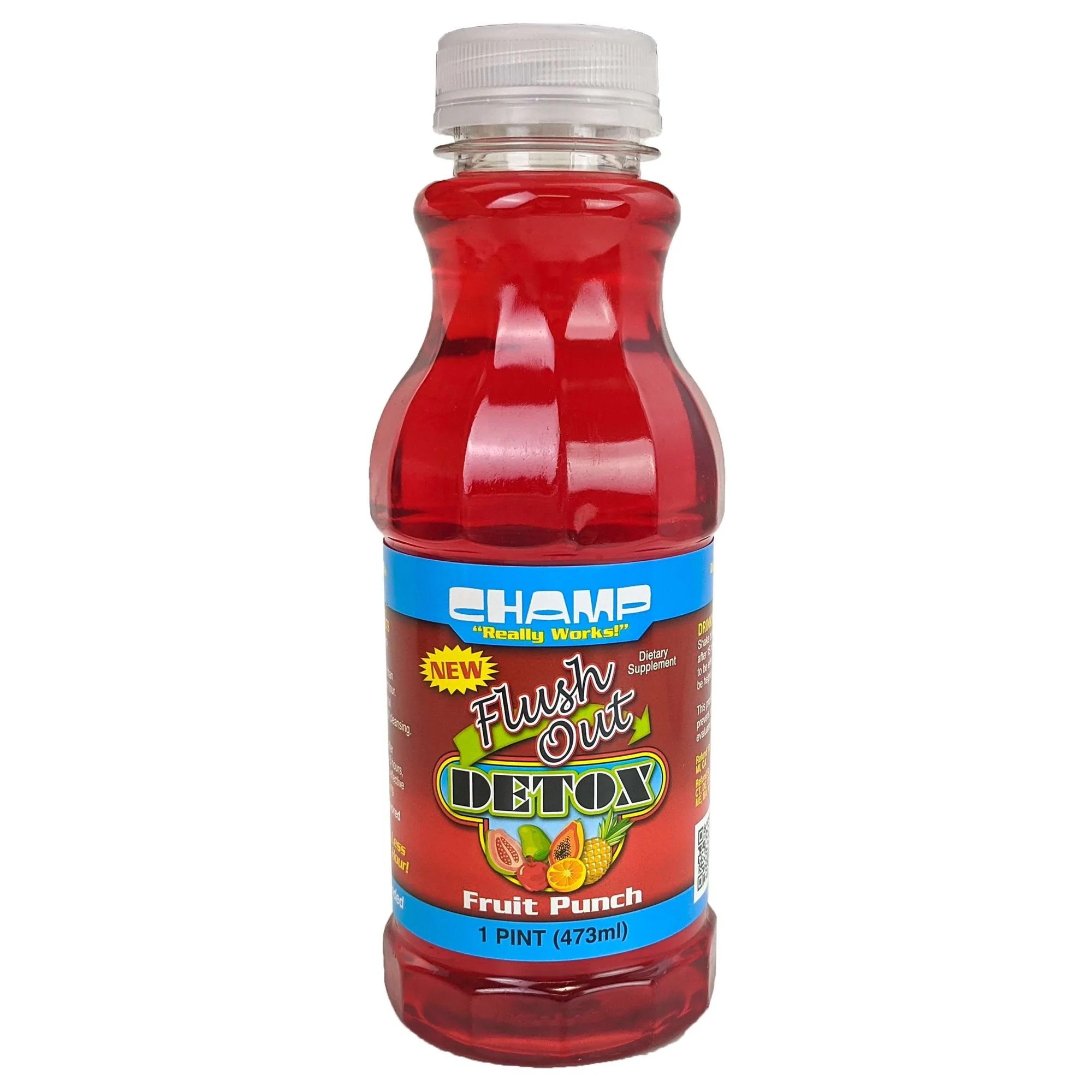 Champ Flush Out Detox Drink Fruit Punch 1 PT
