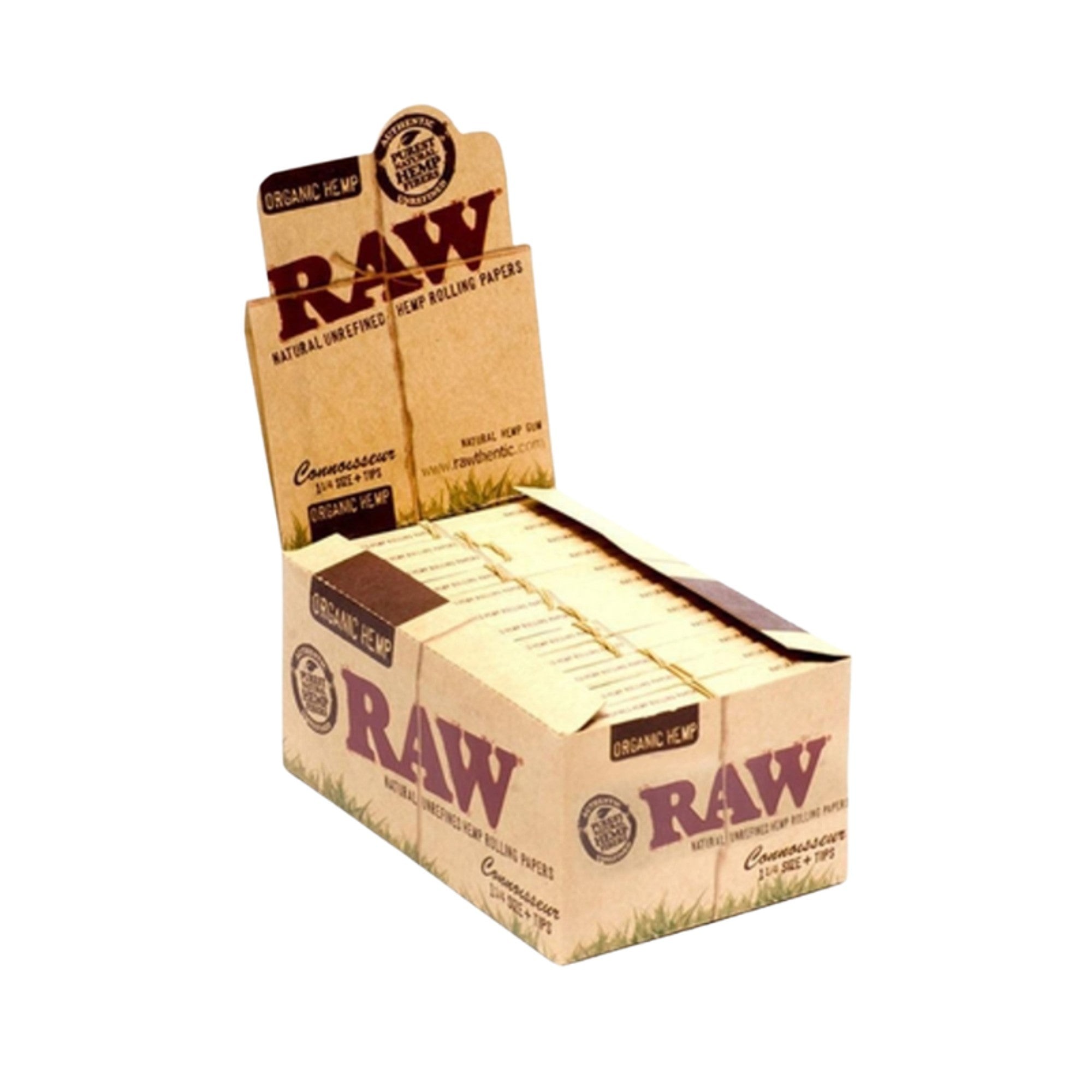 RAW Organic Hemp 1¼ Size + Tips 24PK