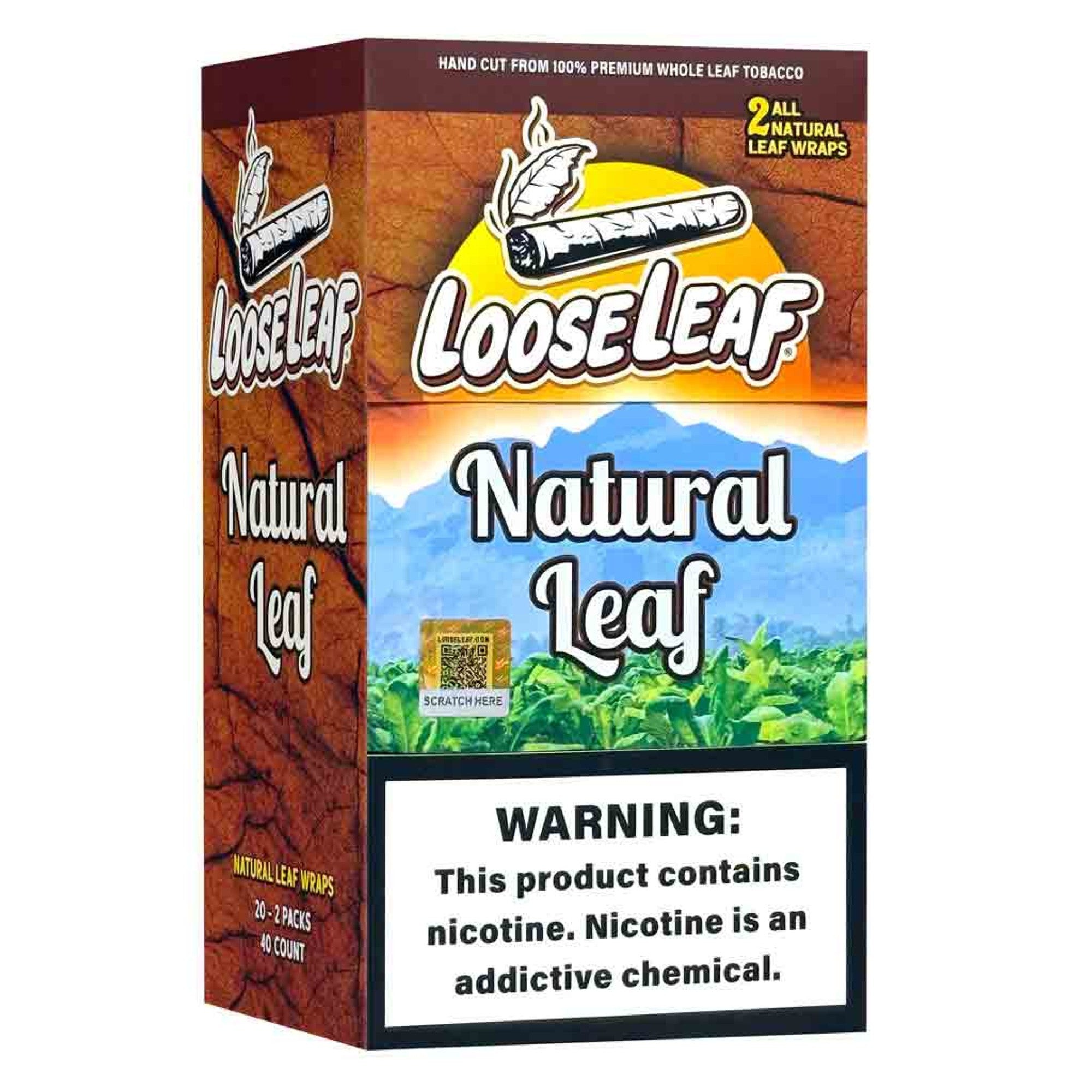 LOOSE LEAF 2 CT 20 PK NATURAL LEAF