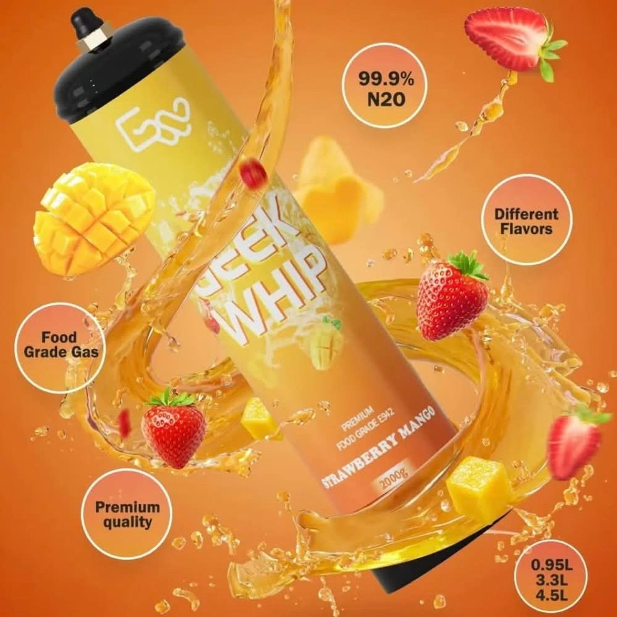GEEK WHIP 640G 6 CT STRAWBERRY MANGO