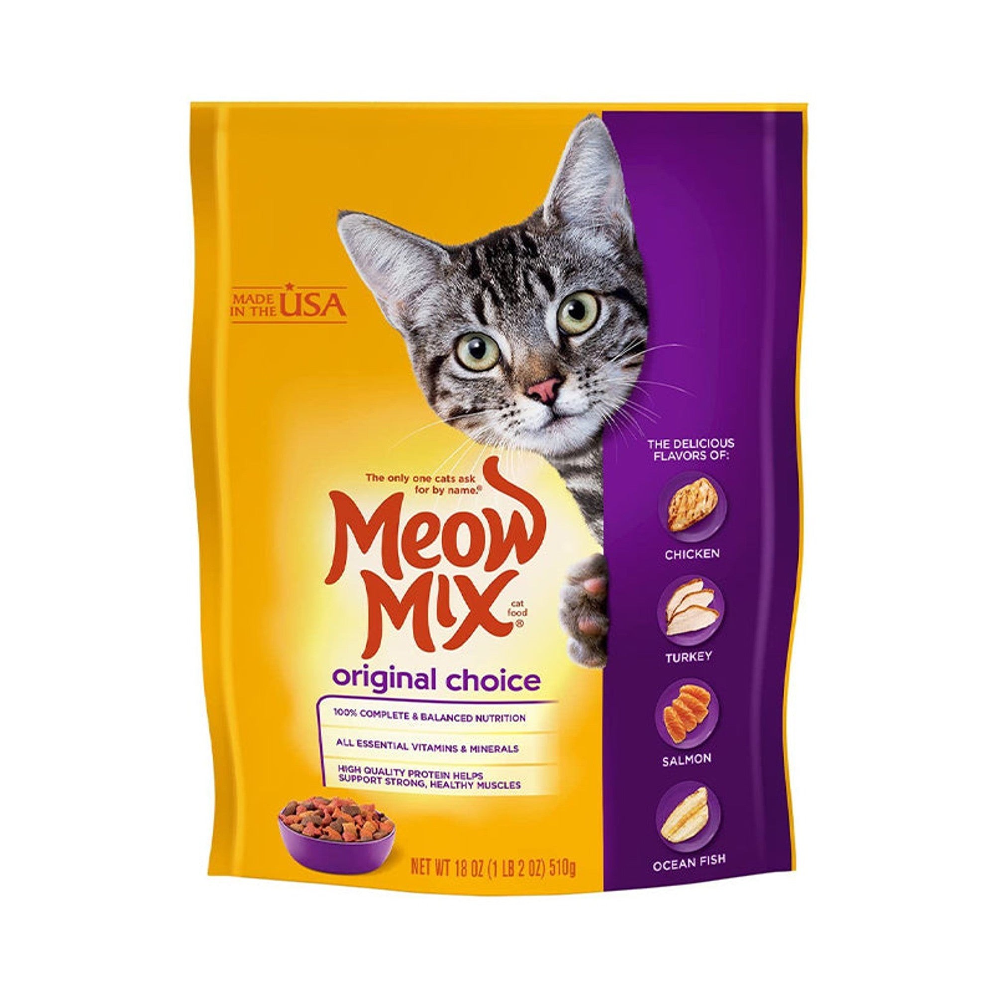 Meow Mix Original Cat Food 18OZ