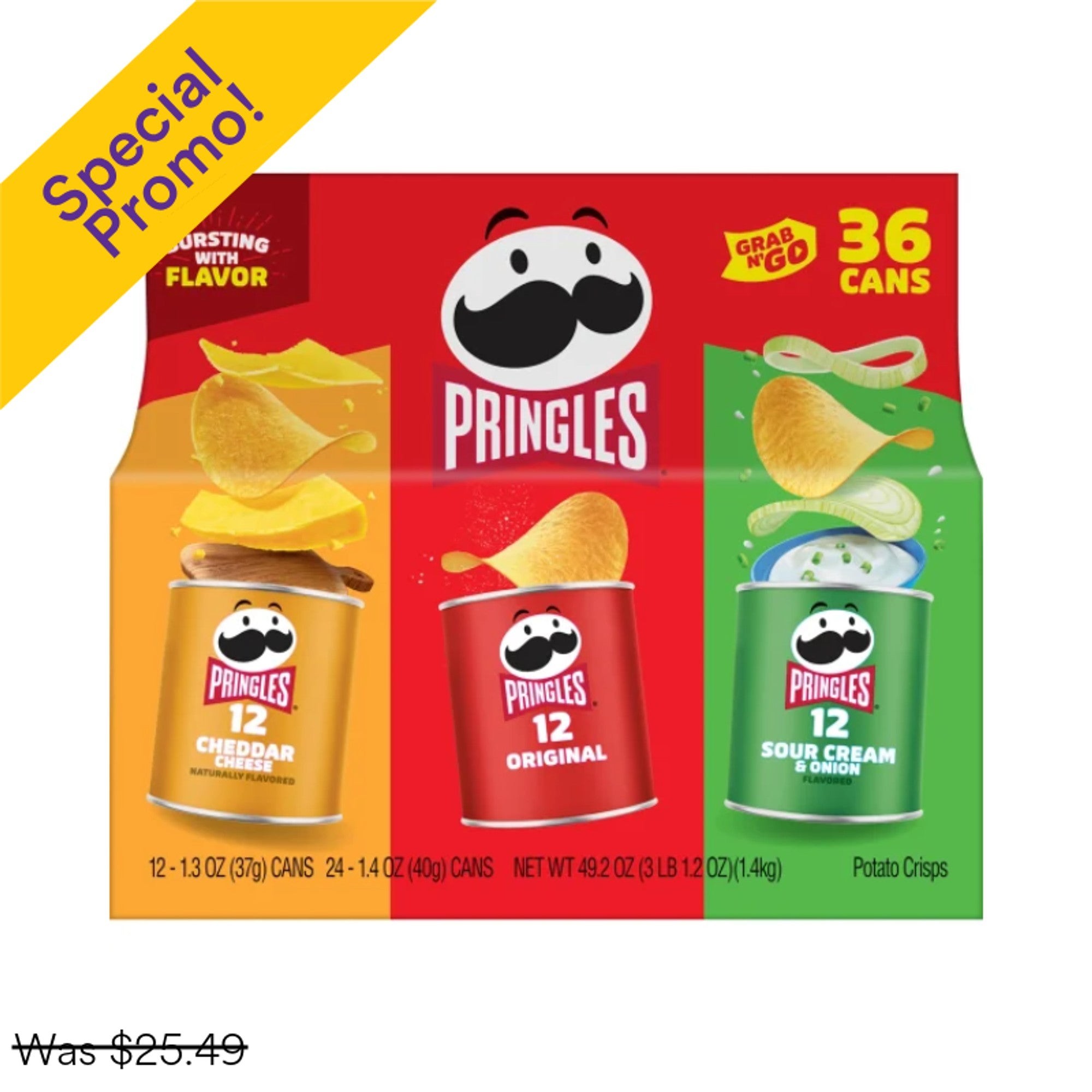 Pringles Grab N Go 36PK