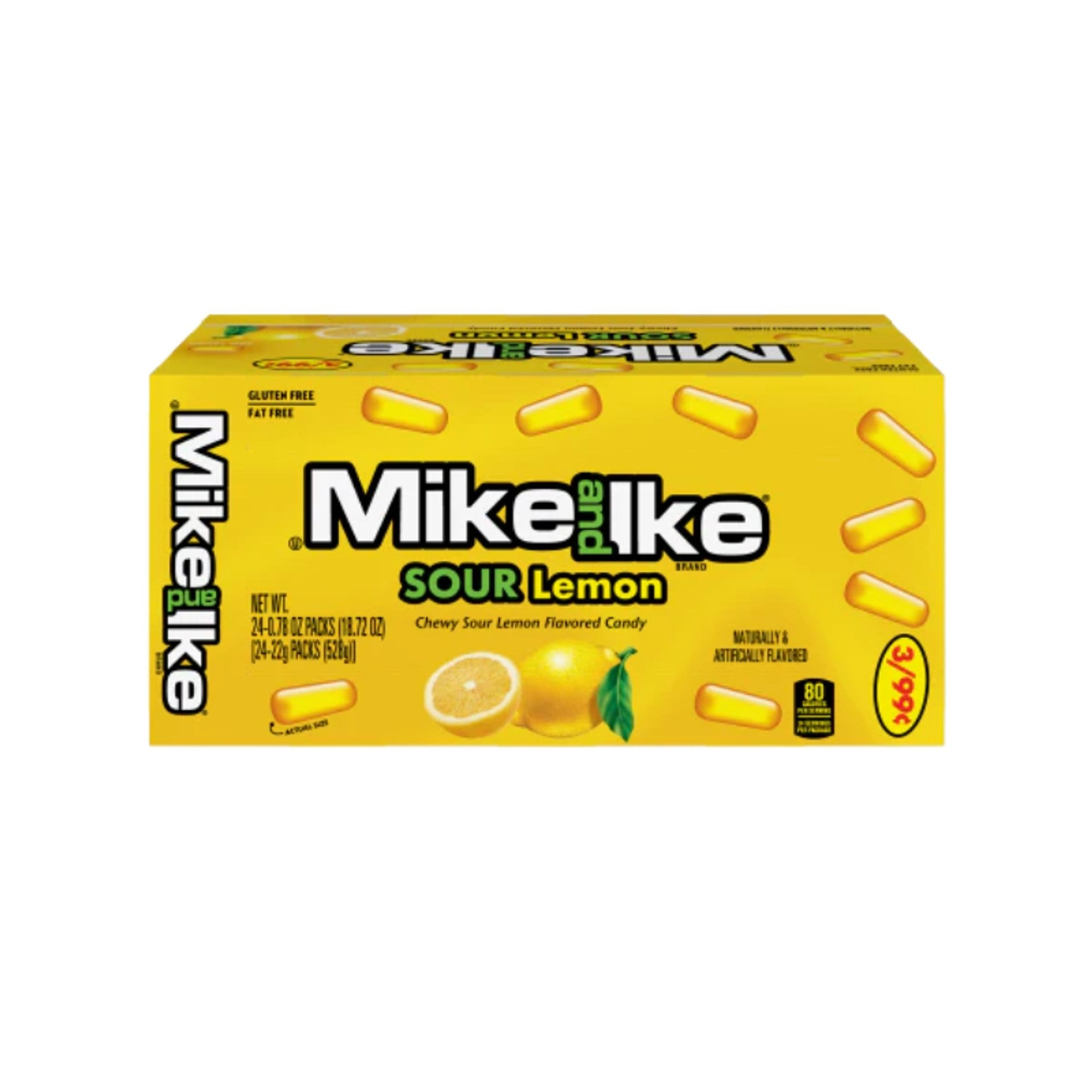 Mike & Ike 0.78OZ 24PK Sour Lemon