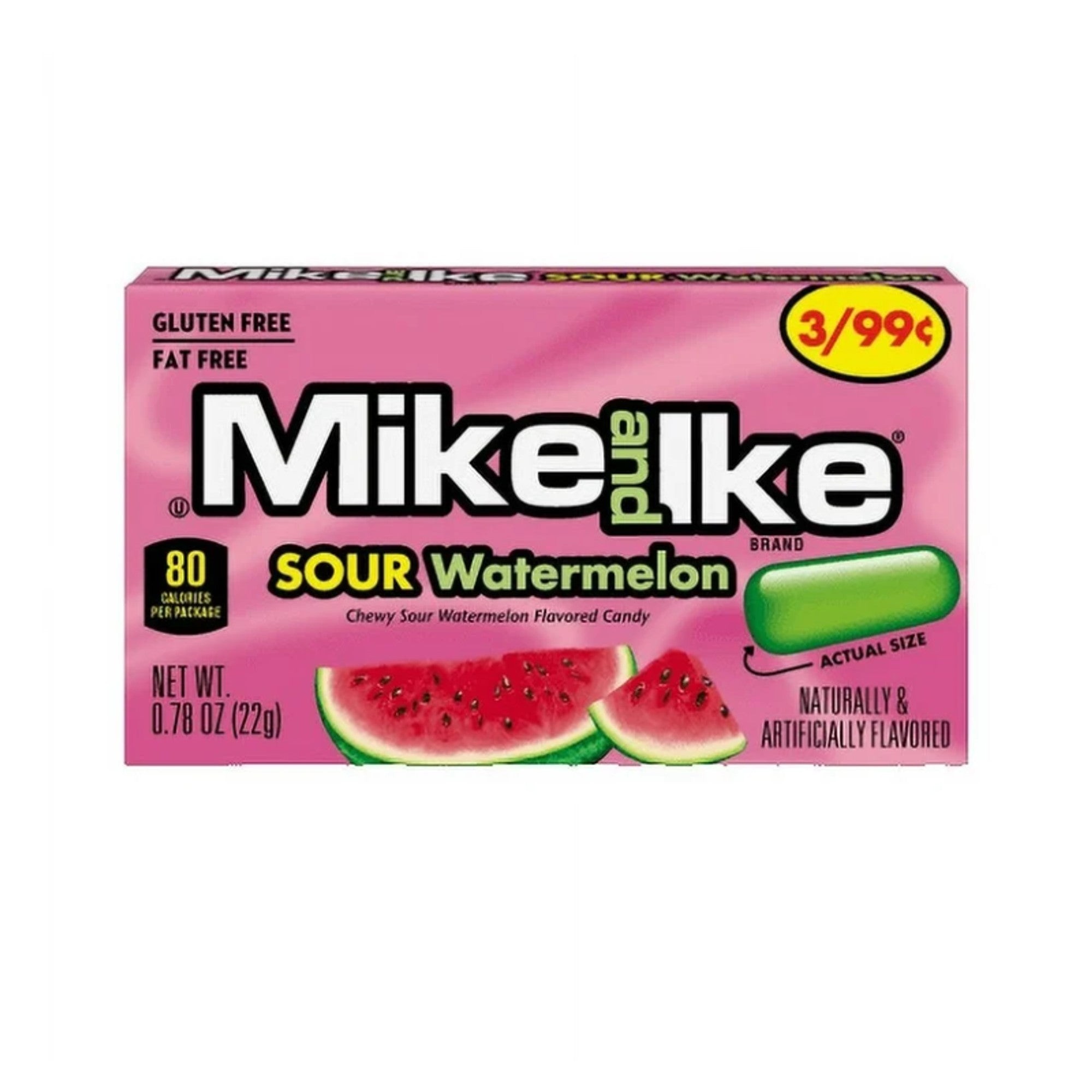 Mike & Ike 0.78OZ 24PK Sour Watermelon