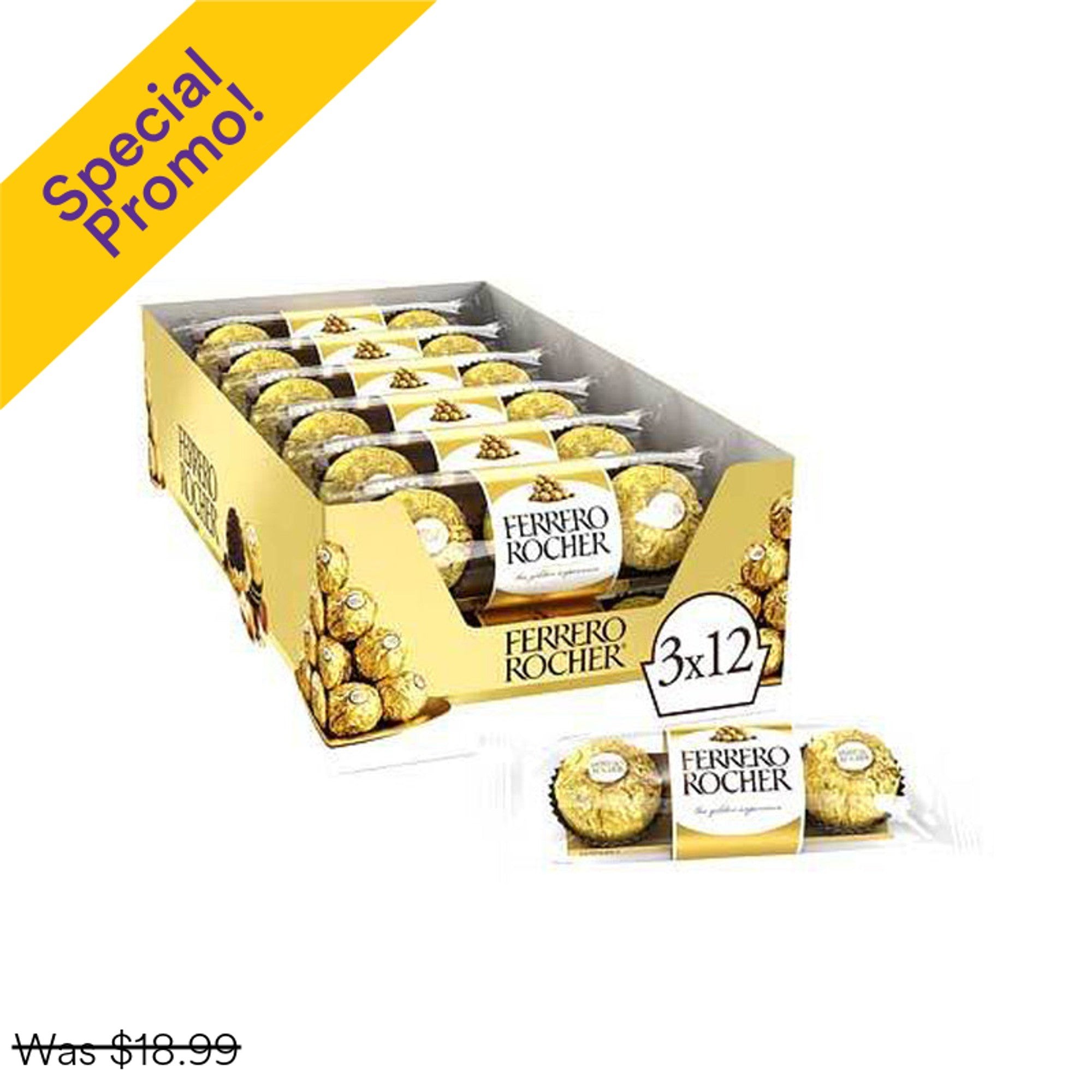 Ferrerro Rocher Hazelnut 1.3OZ 12PK
