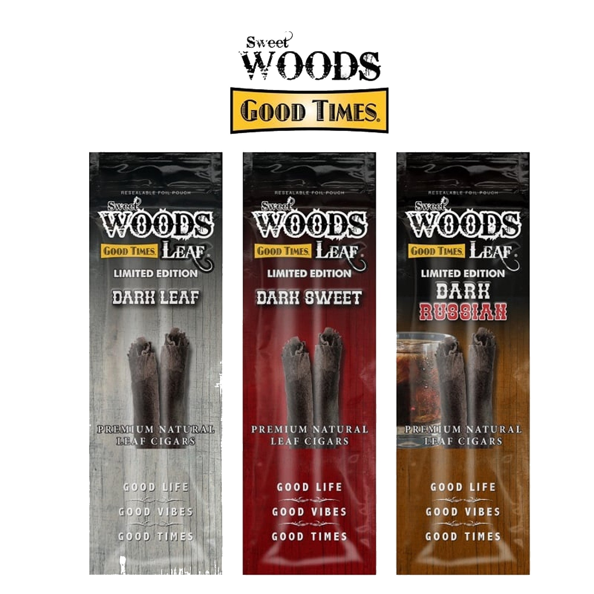 GOOD TIMES SWEET WOODS LEAF SV2 2 CT 15 PK BLACK