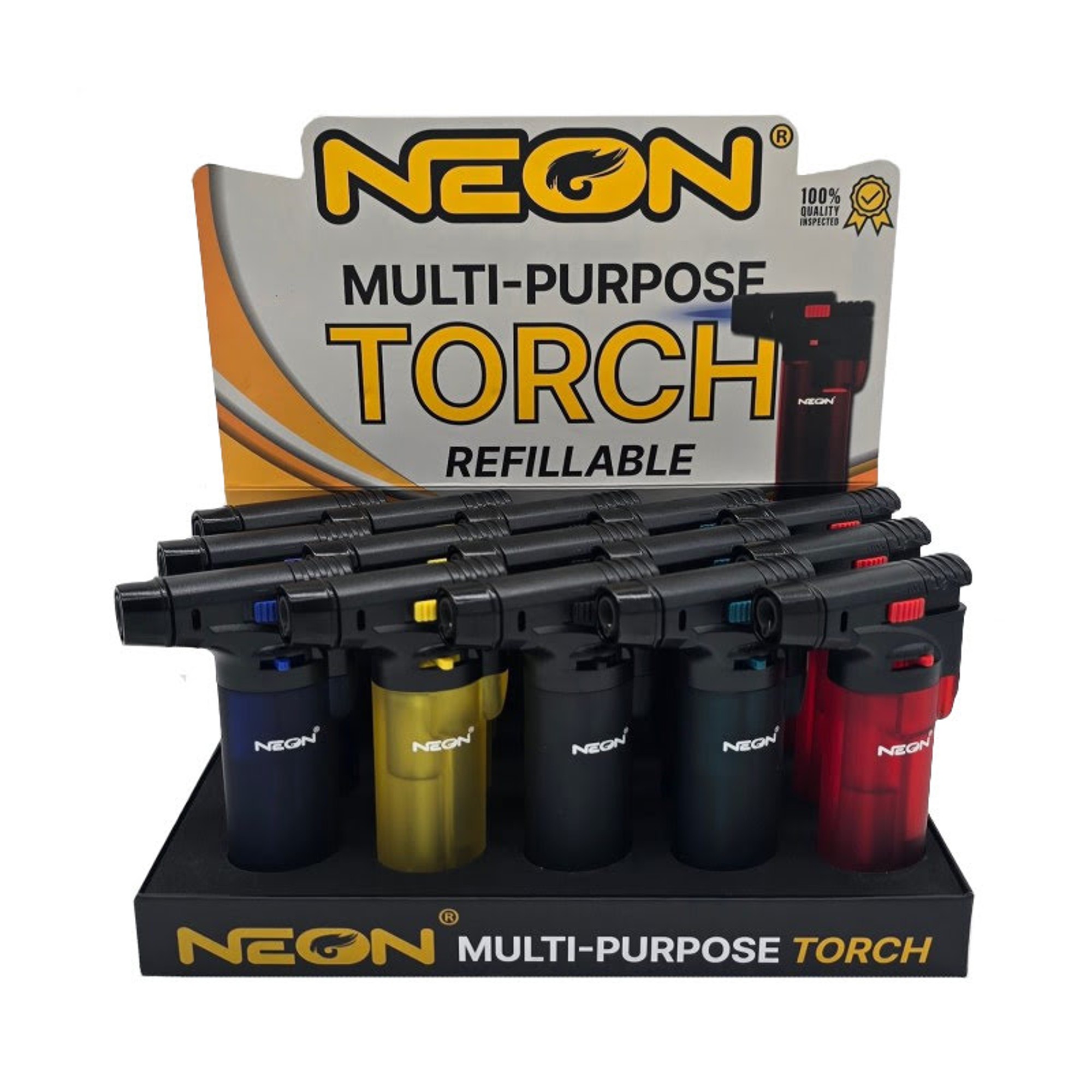 Neon Multi-Purpose Refillable Torch