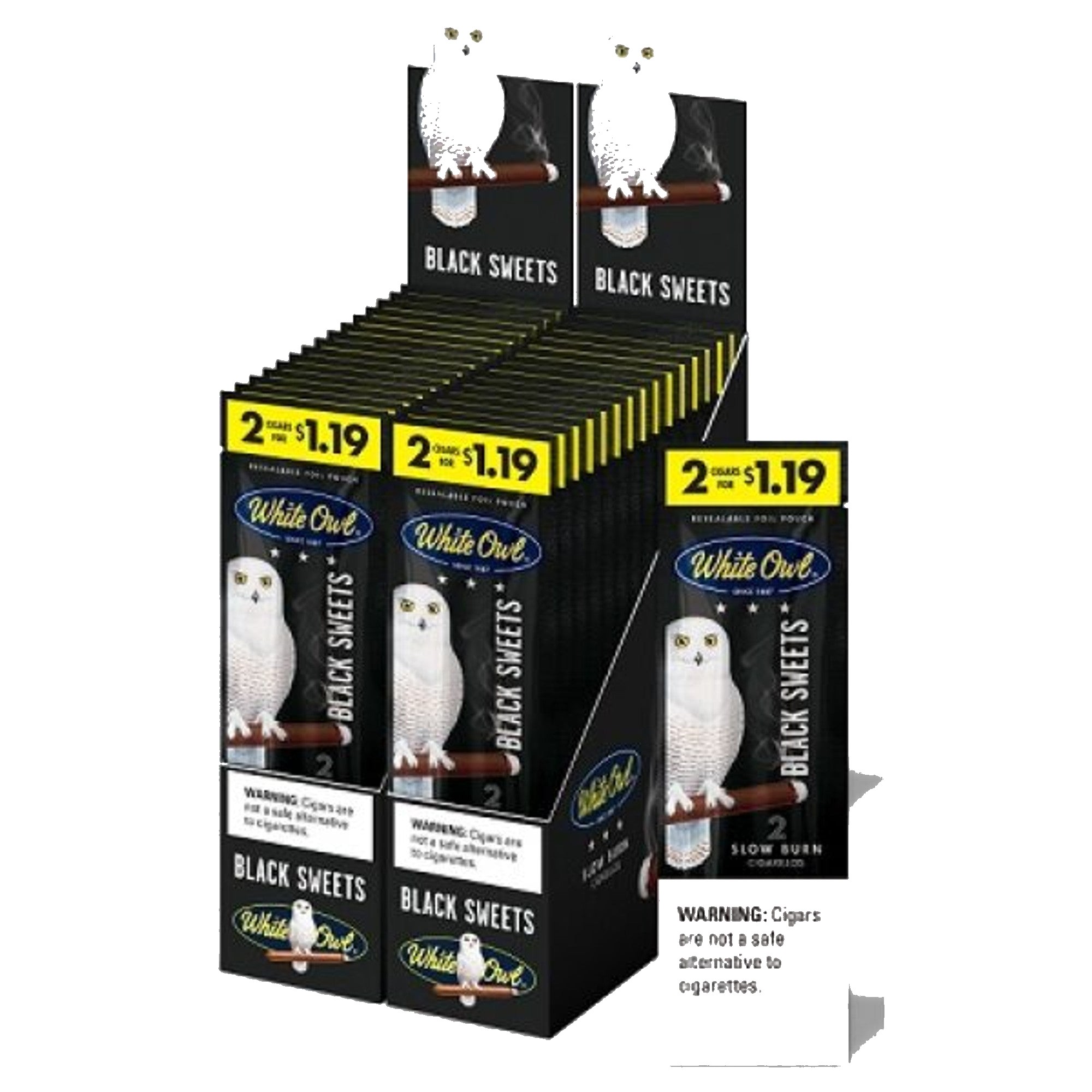WHITE OWL $1.19 2 CT 30 PK BLACK SWEET