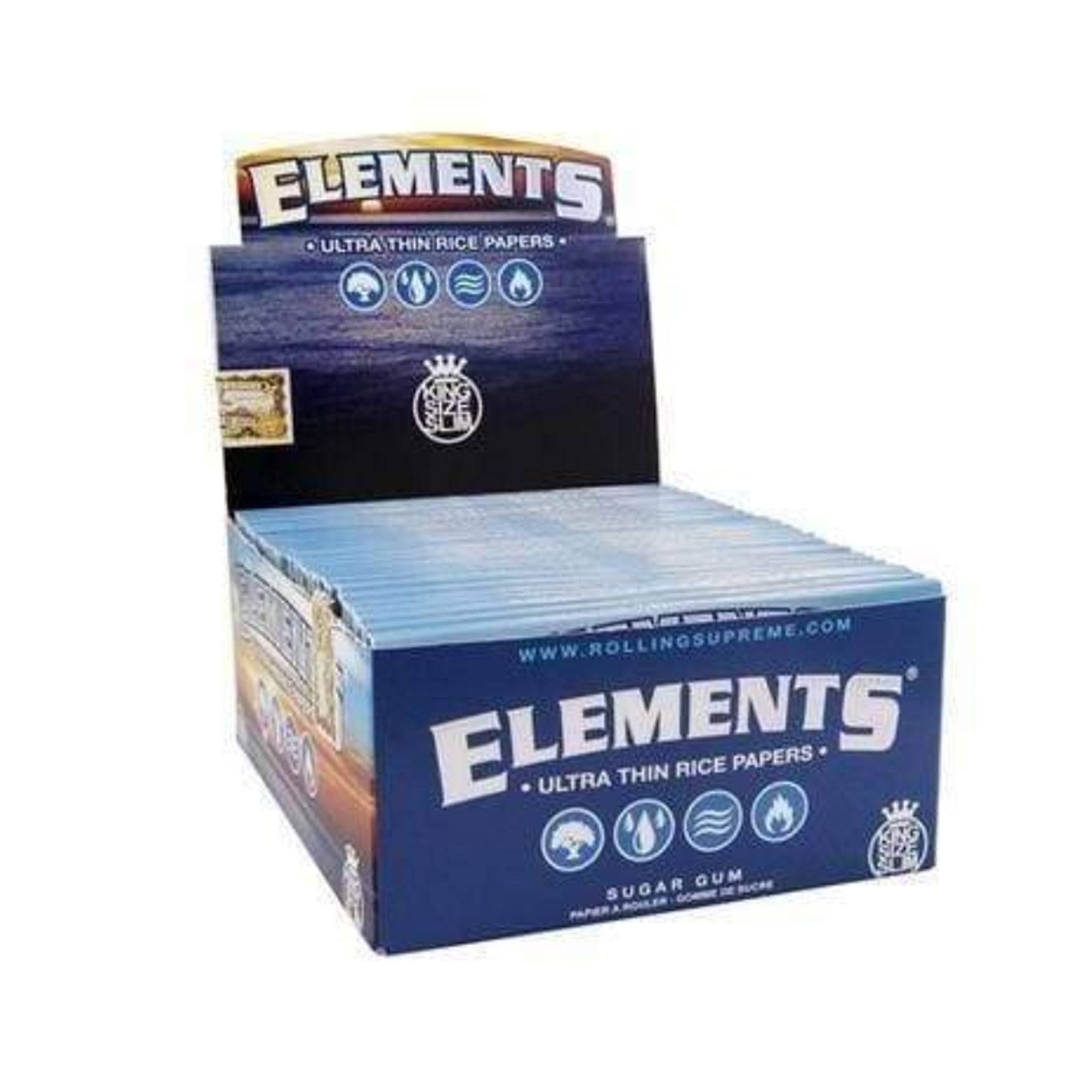 Elements King Size Slim Papers 50PK