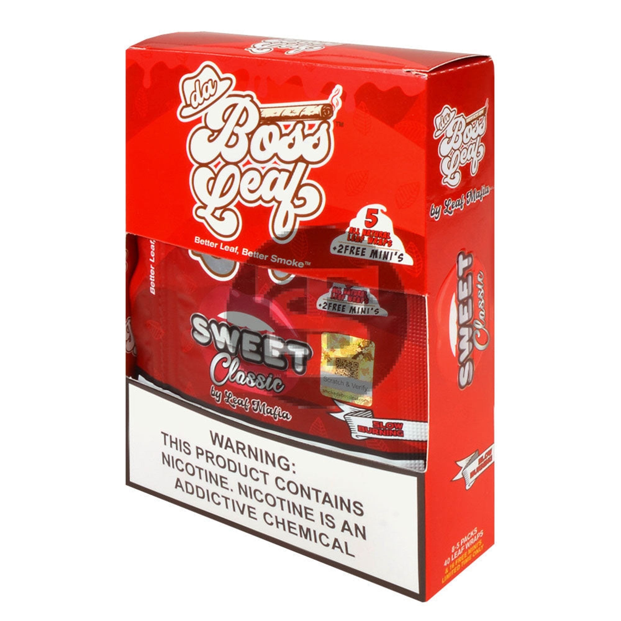 DA BOSS LEAF 5CT 8PK SWEET CLASSIC