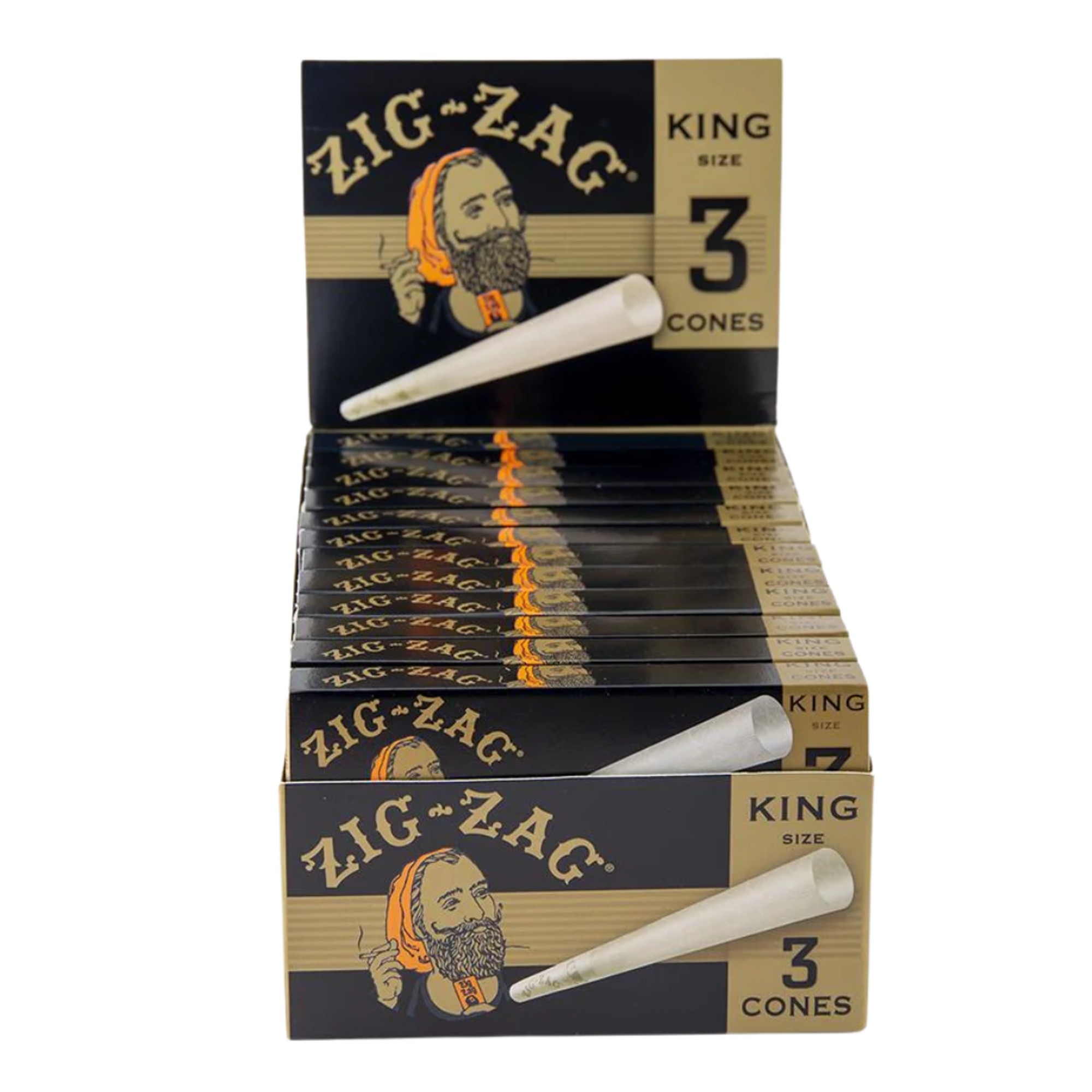 Zig-Zag King Size Ultra Thin Cones 3CT 24PK