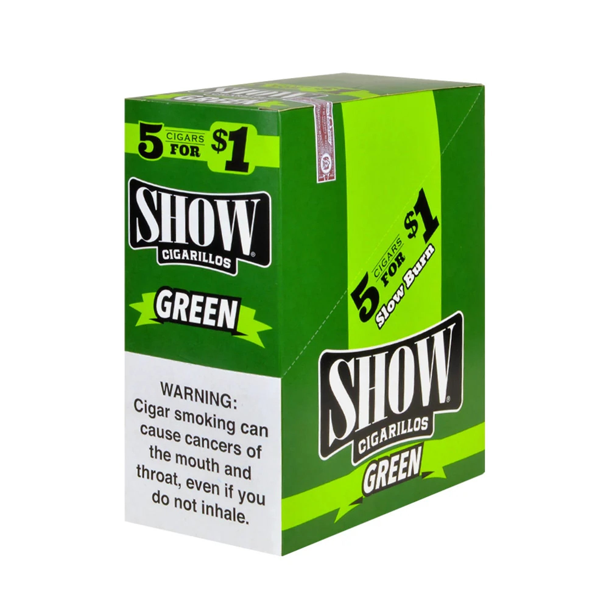 SHOW $1.00 5CT 15PK GREEN