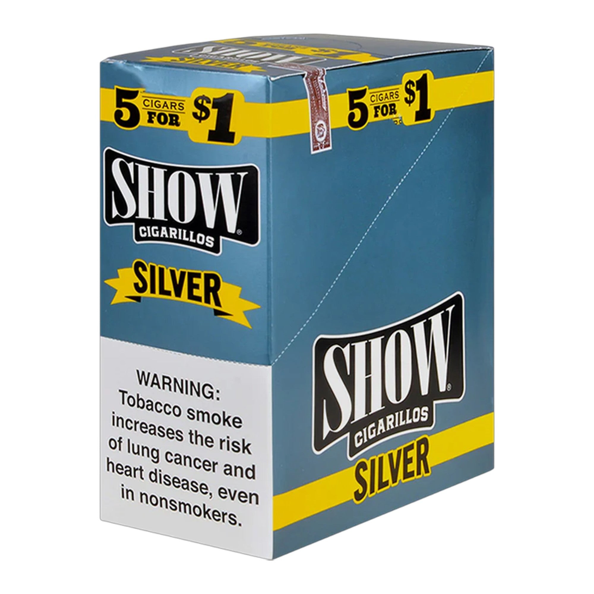 SHOW $1.00 5CT 15PK SILVER