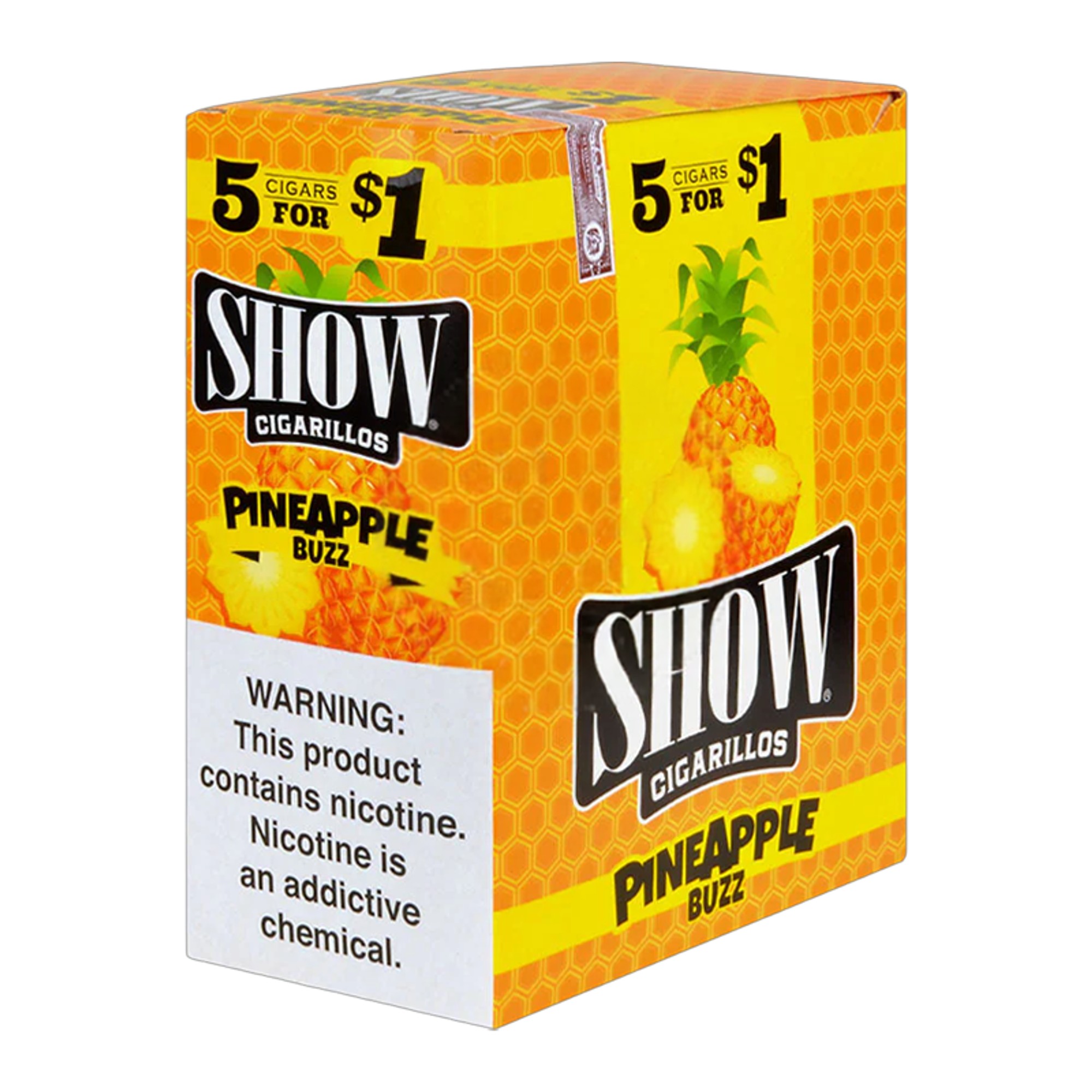 SHOW PINEAPPLE BUZZ $1.00 5 CT 15 PK