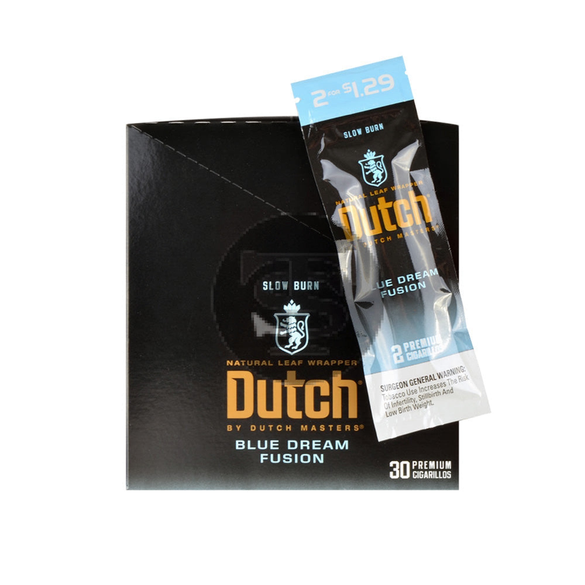 DUTCH MASTER $1.29 2 CT 30 PK BLUE DREAM FUSION