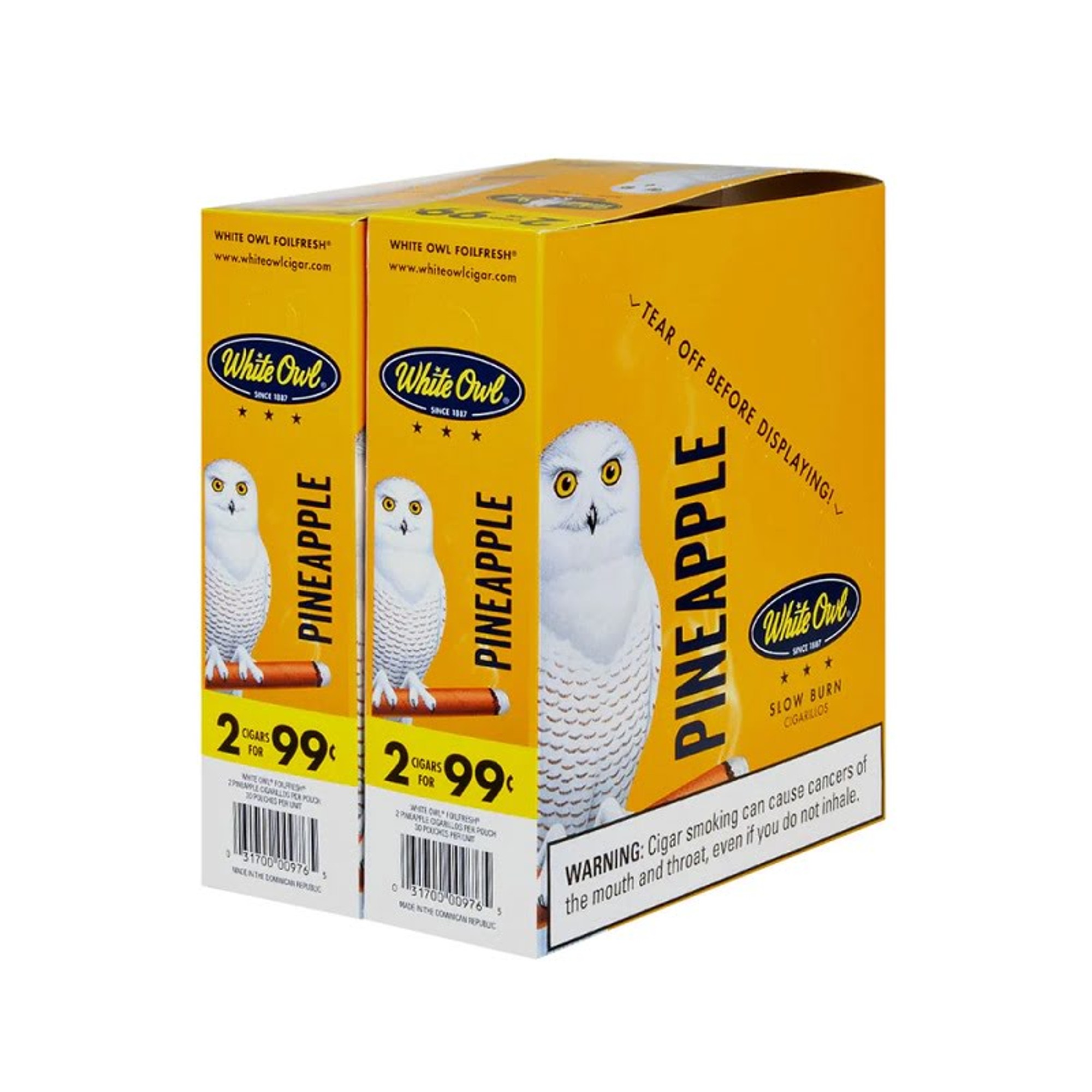 WHITE OWL PINEAPPLE SV2 2 CT 30 PK